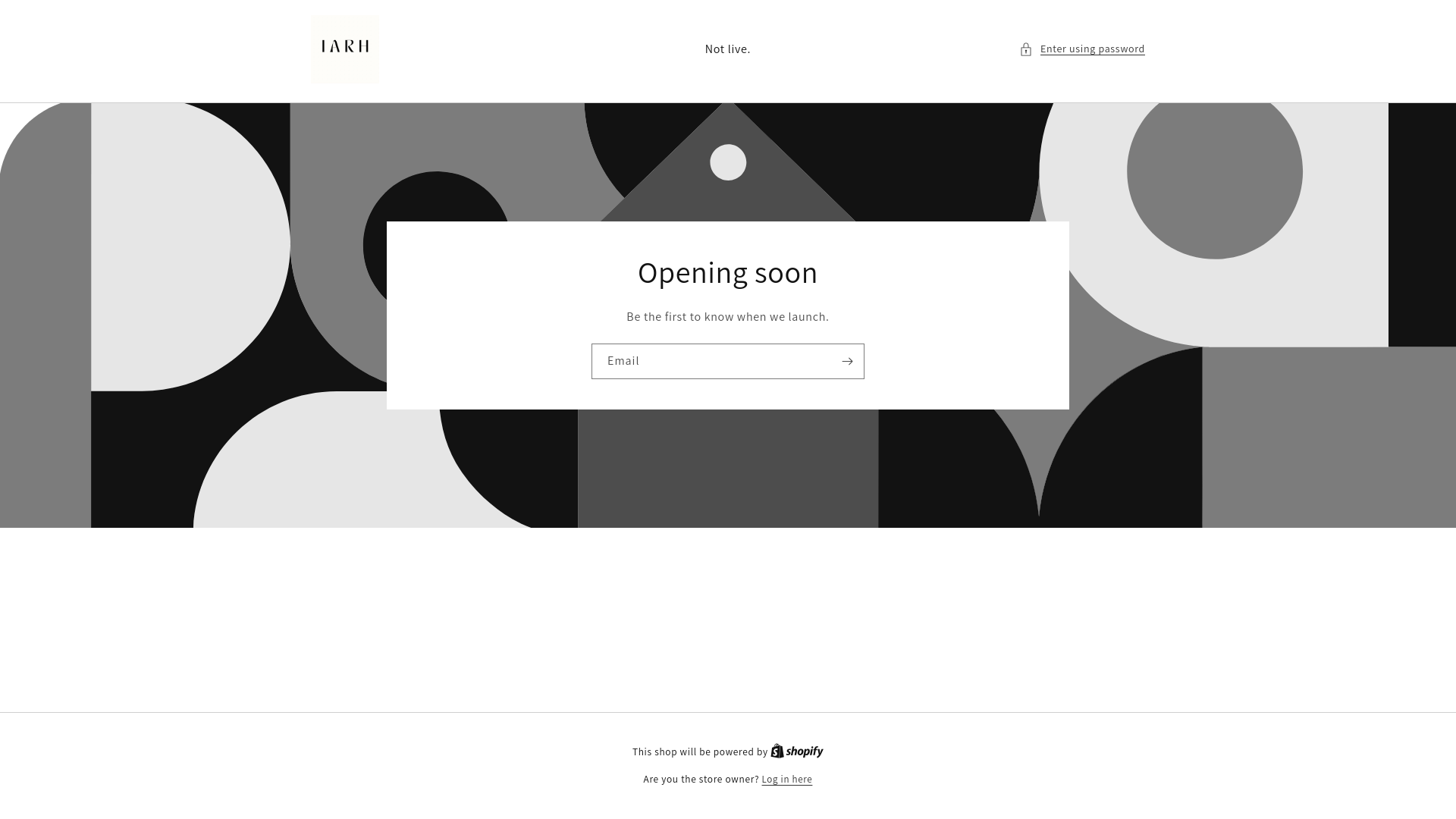 website screenshot of https://iarhthebrand.com/