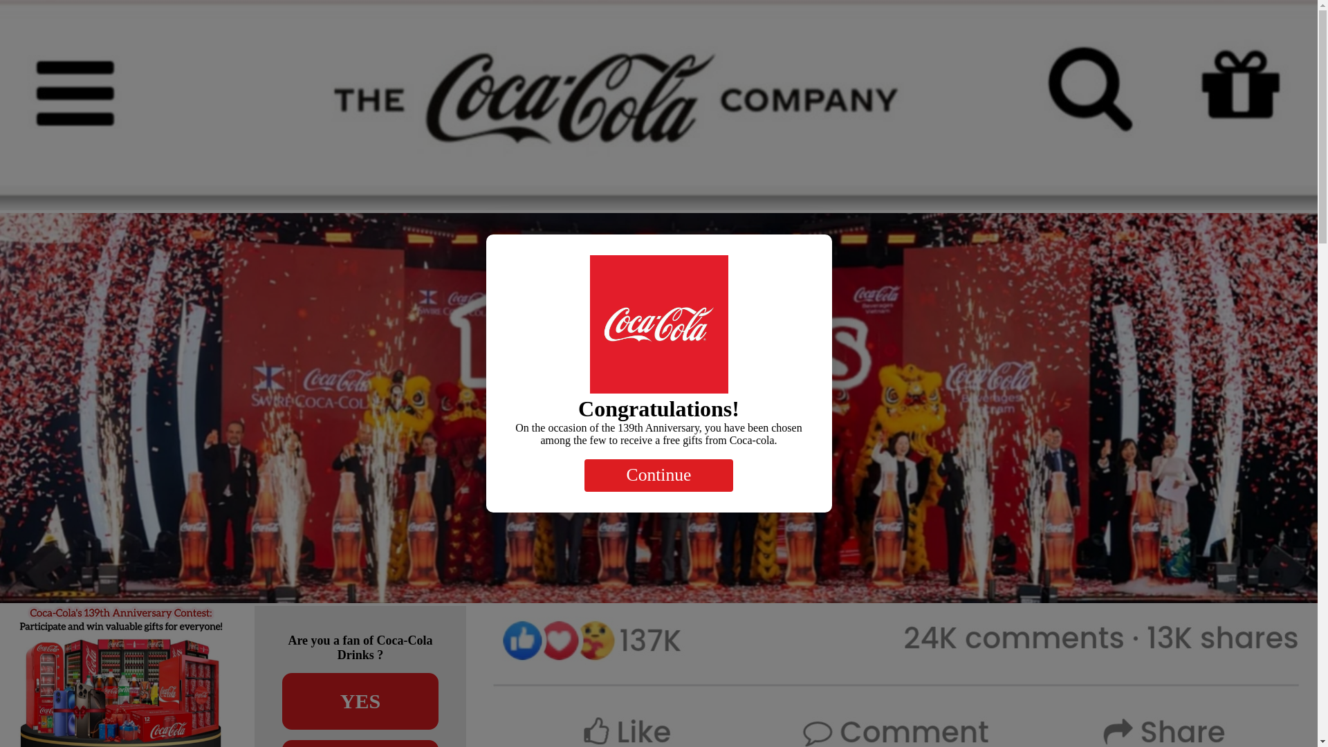 website screenshot of https://cocacola.com@mspz.xyz/anniversary-prizes-139
