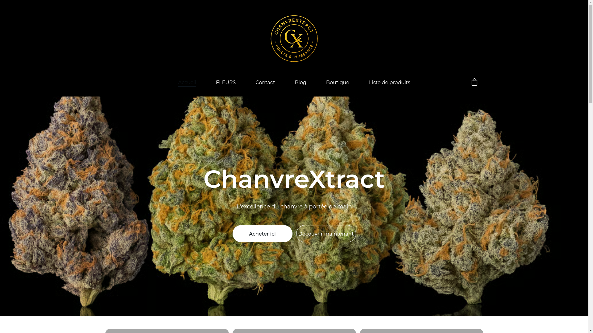 website screenshot of https://chanvrextract.fr/