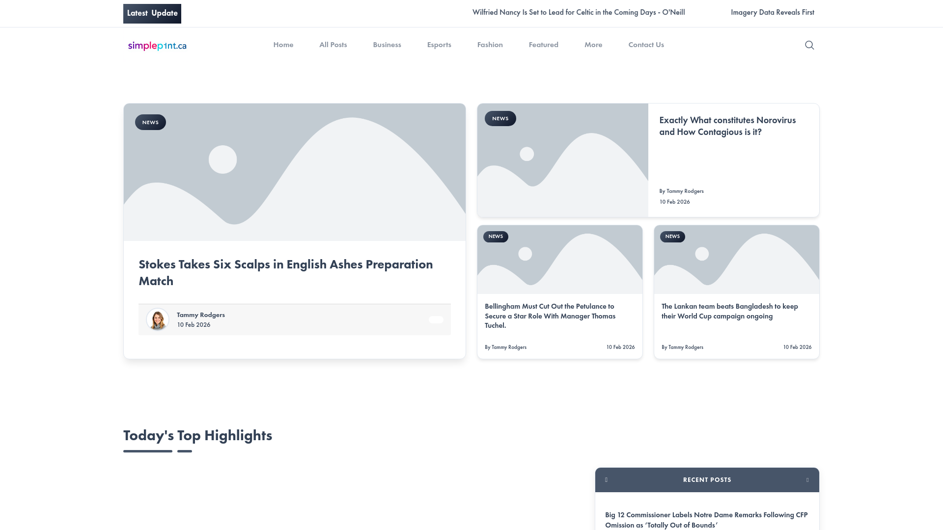 website screenshot of https://simplepoint.ca/