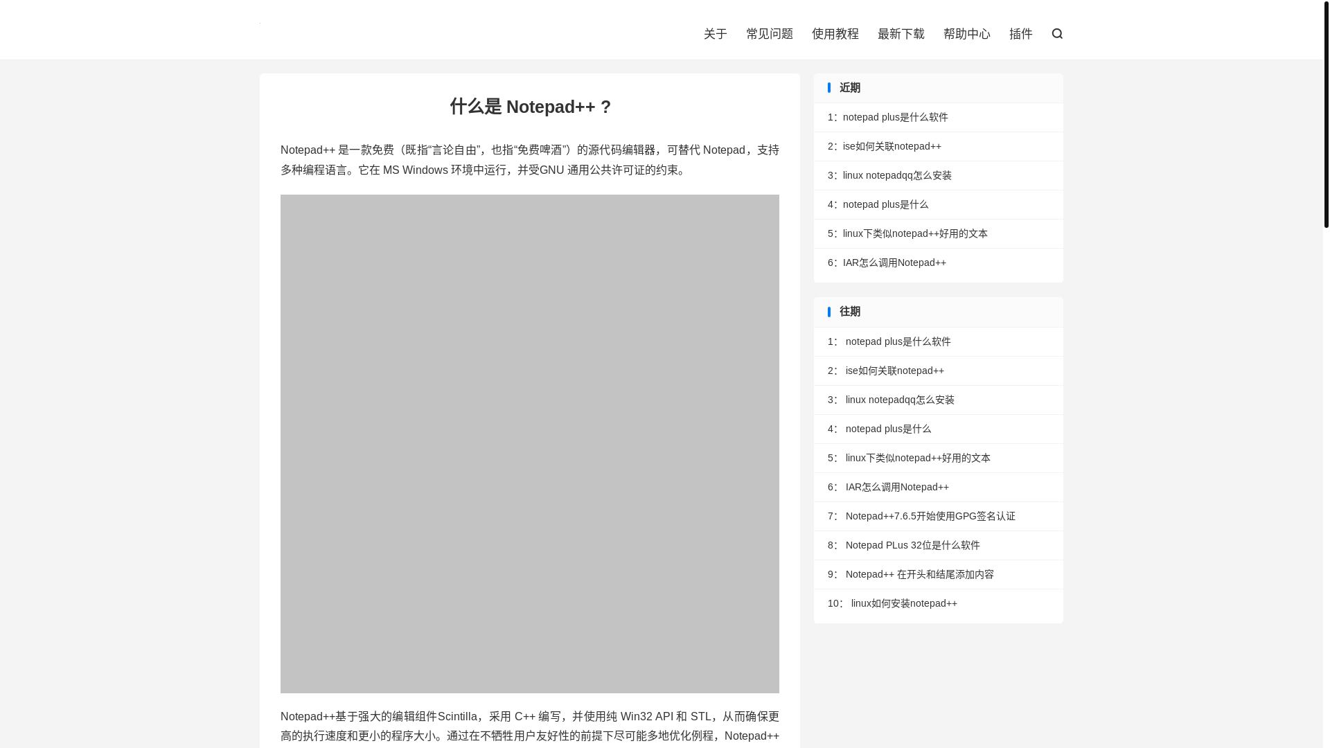 website screenshot of https://notepadplusplus.cn/