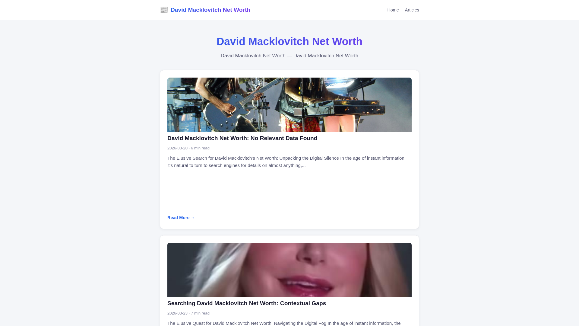 website screenshot of https://david-macklovitch-net-worth.pages.dev/