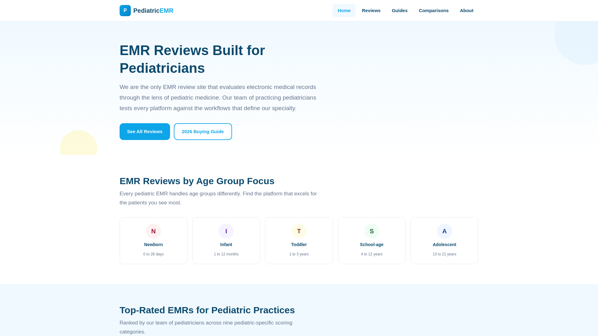 website screenshot of https://pediatricemr.pages.dev/