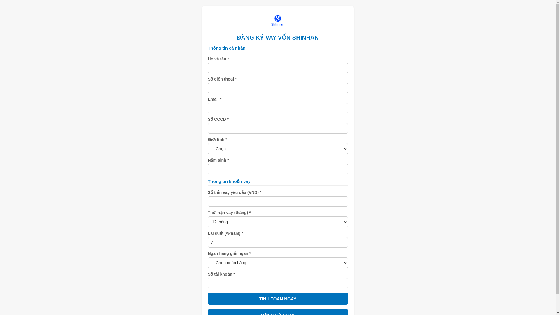 website screenshot of https://dangkyvay.pages.dev/