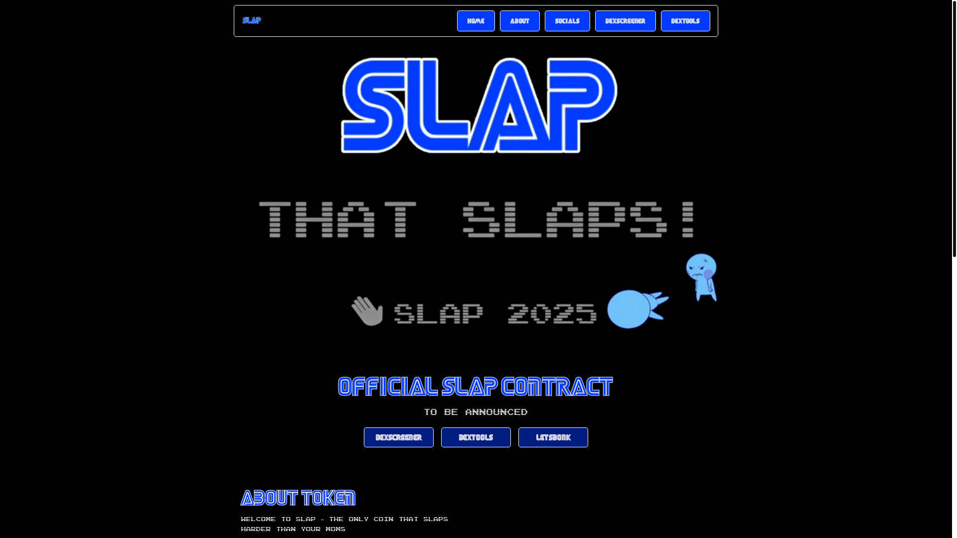 website screenshot of https://bonkslaps.lol/