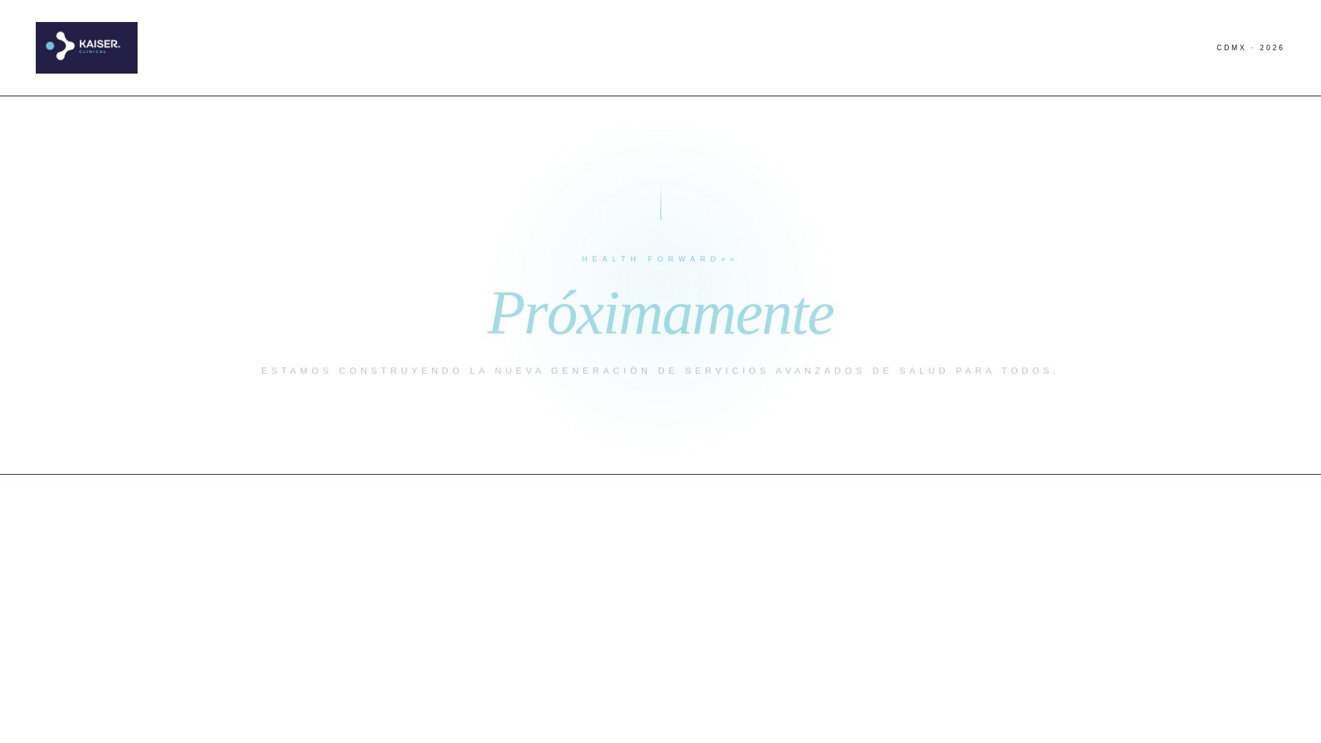 website screenshot of https://kaiserclinical.com.mx/