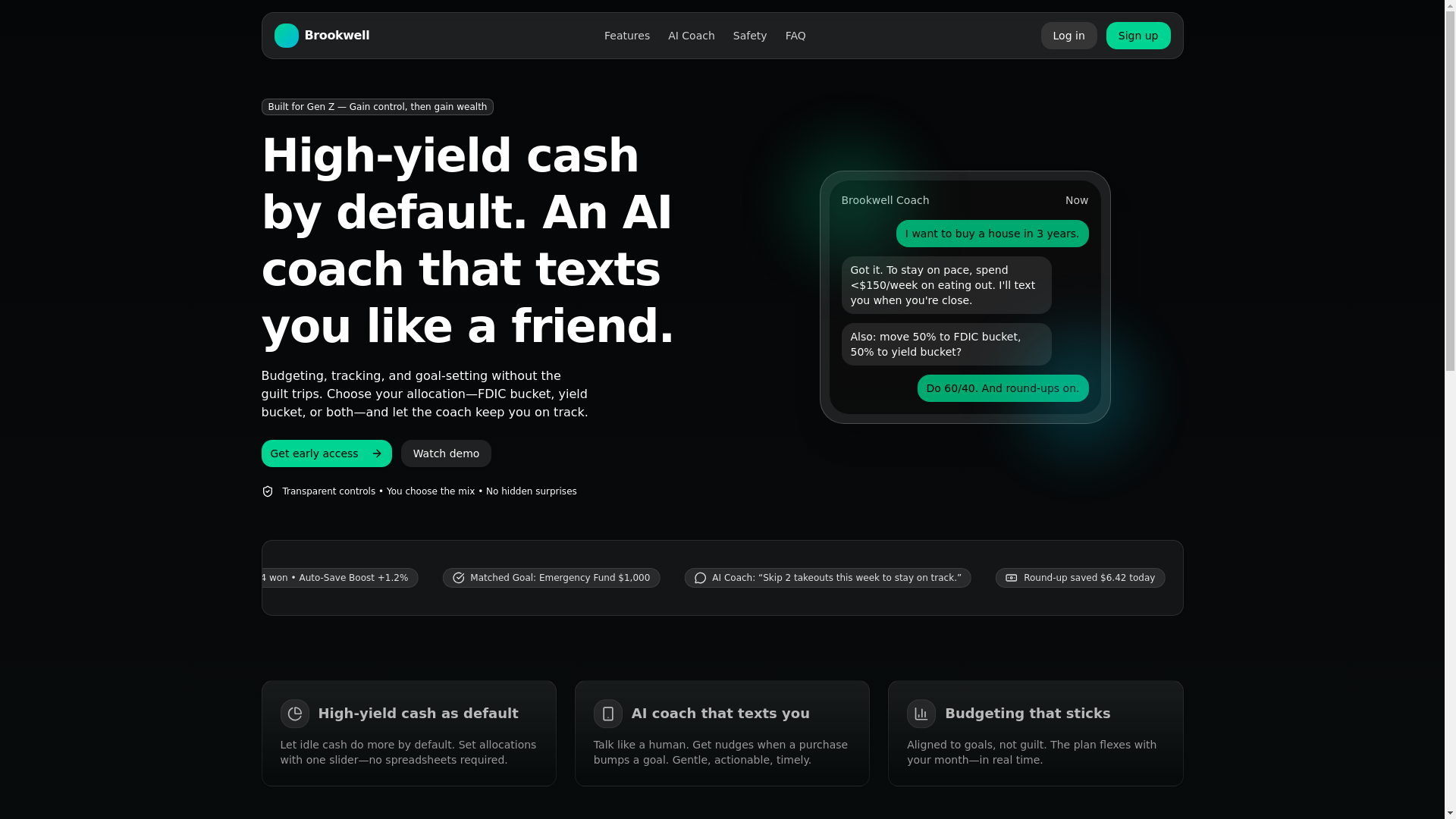 website screenshot of https://brookwell.io/