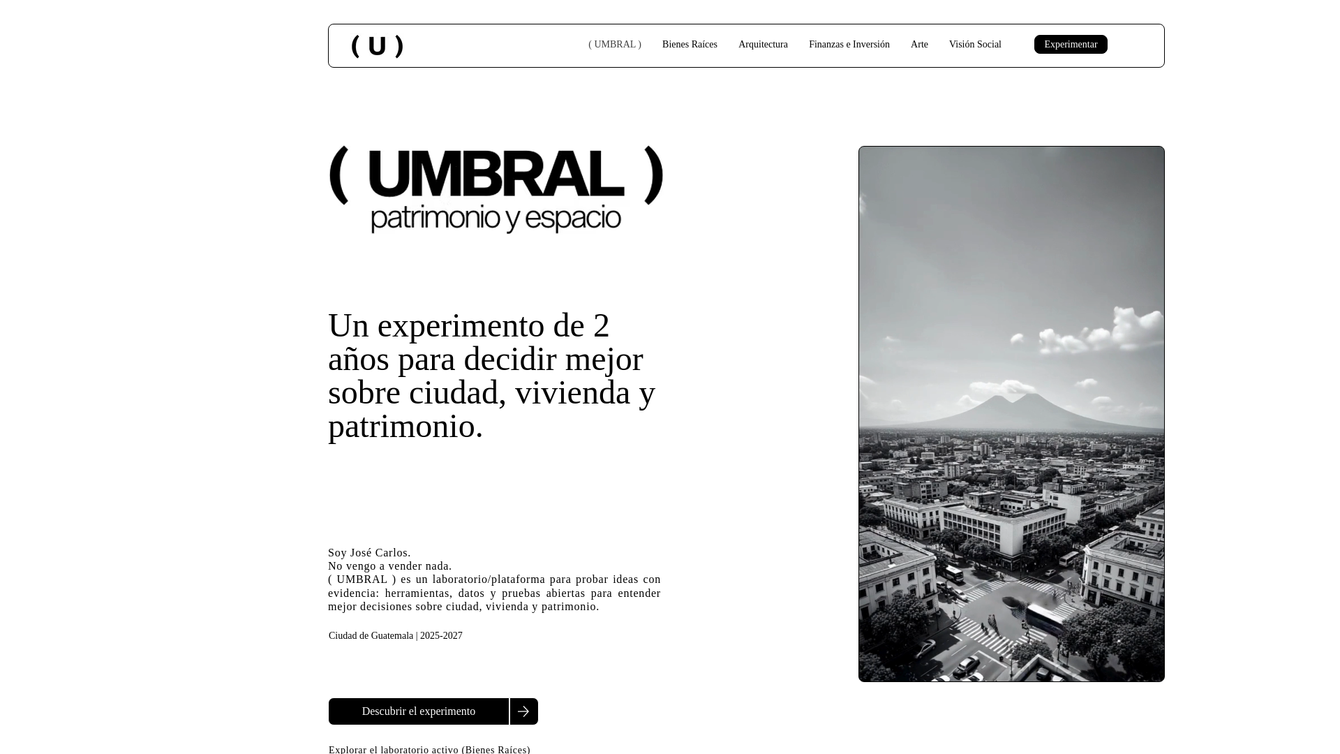 website screenshot of https://umbralgt.com/