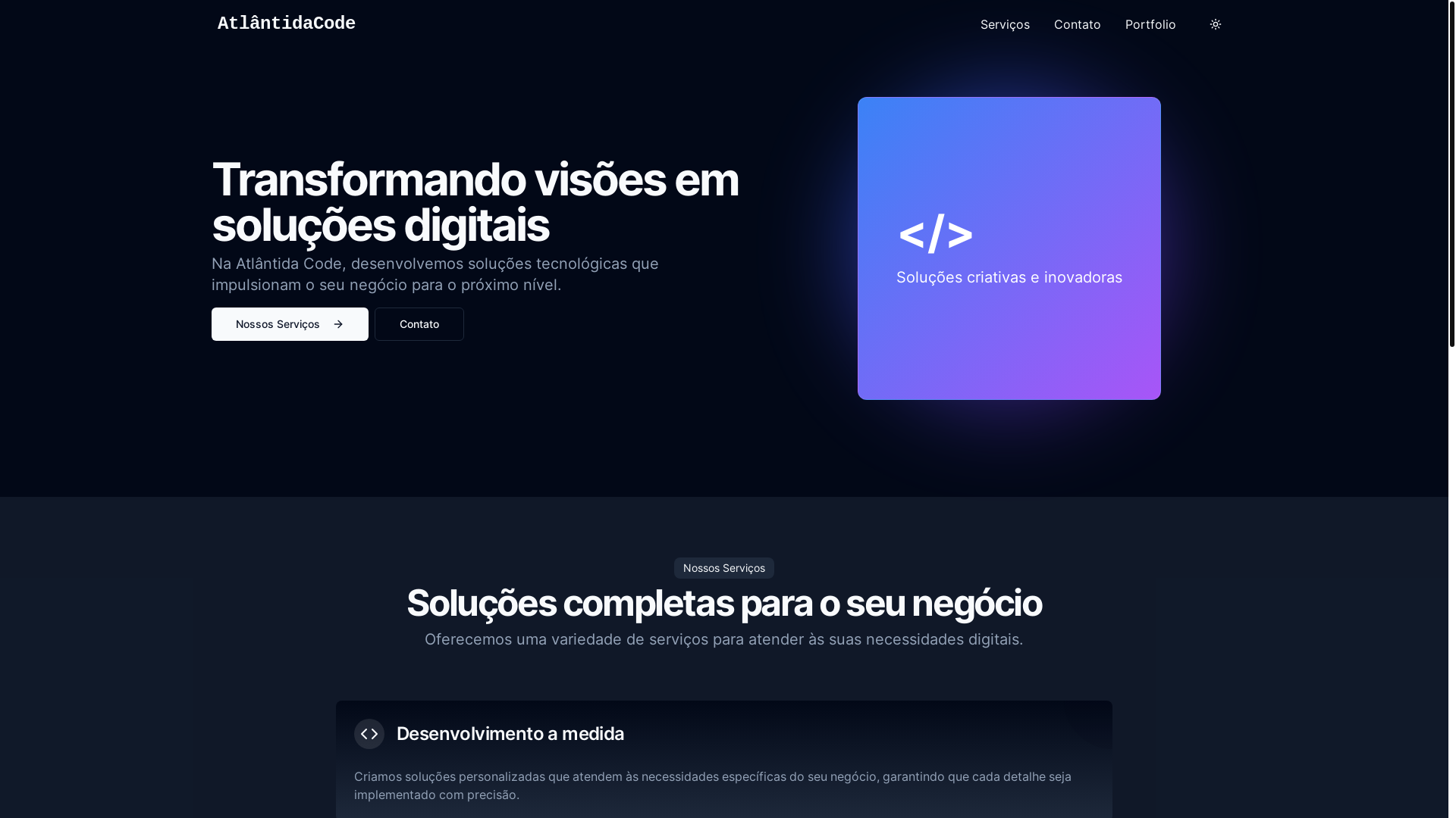 website screenshot of https://atlantida-code.pages.dev/