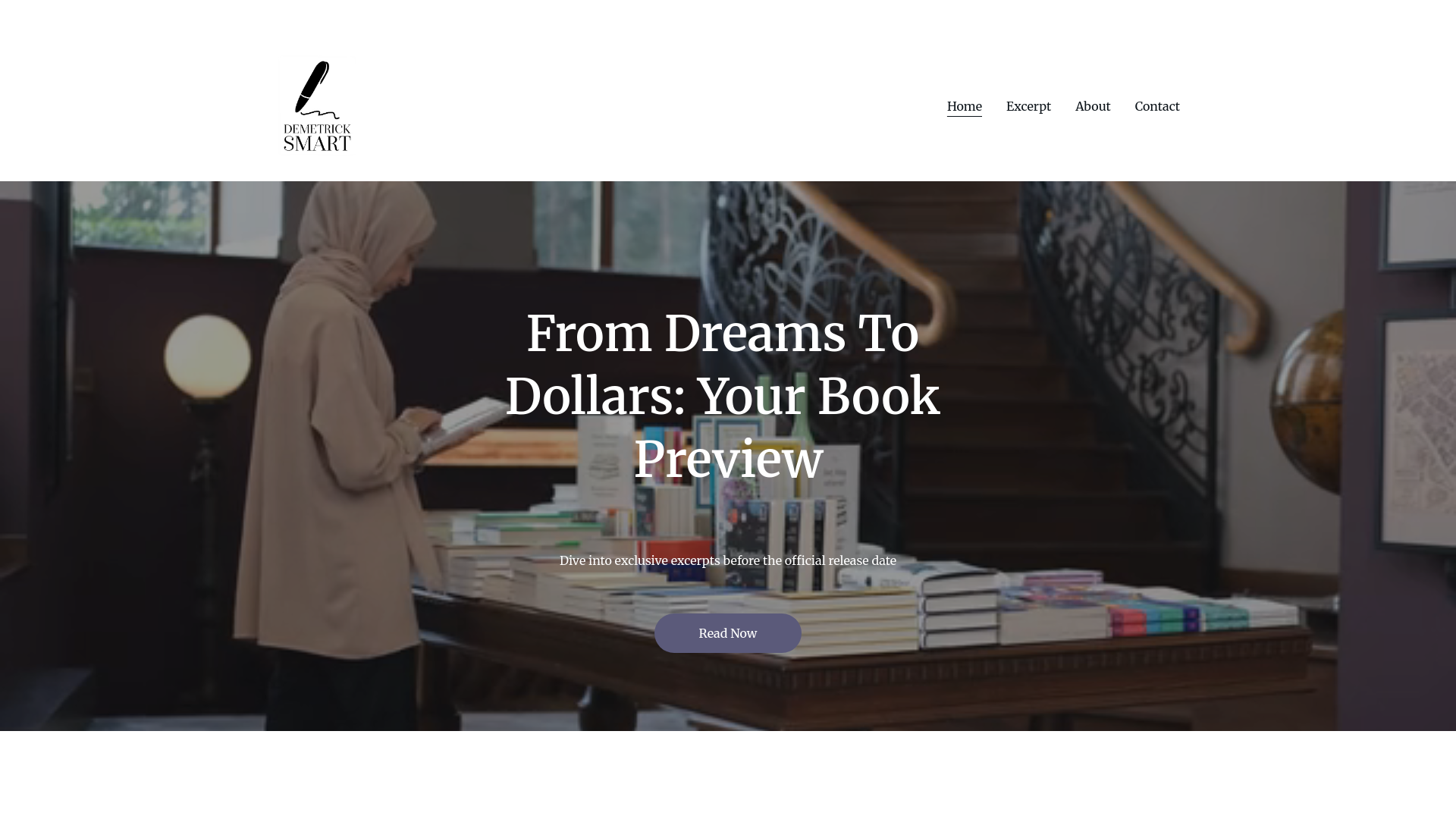 website screenshot of https://demetricksmart.com