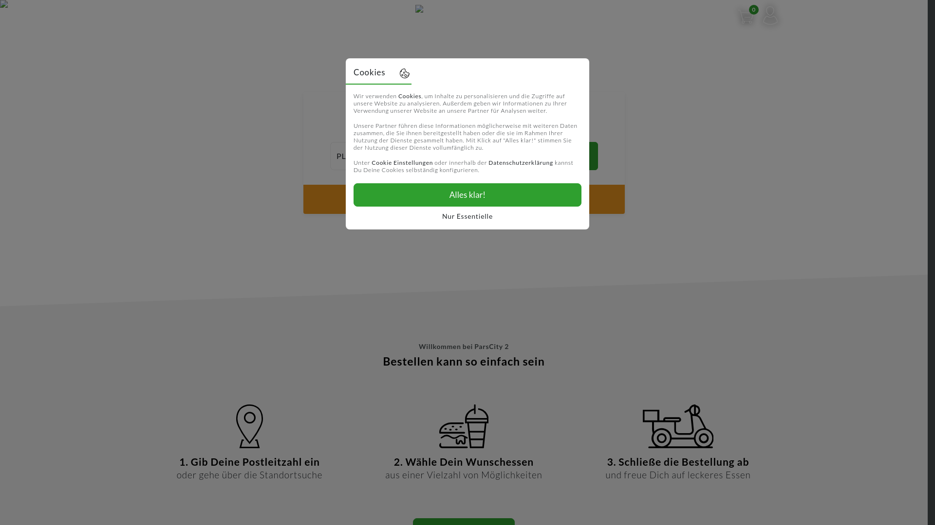 website screenshot of https://parscity-2-oehringen.de/