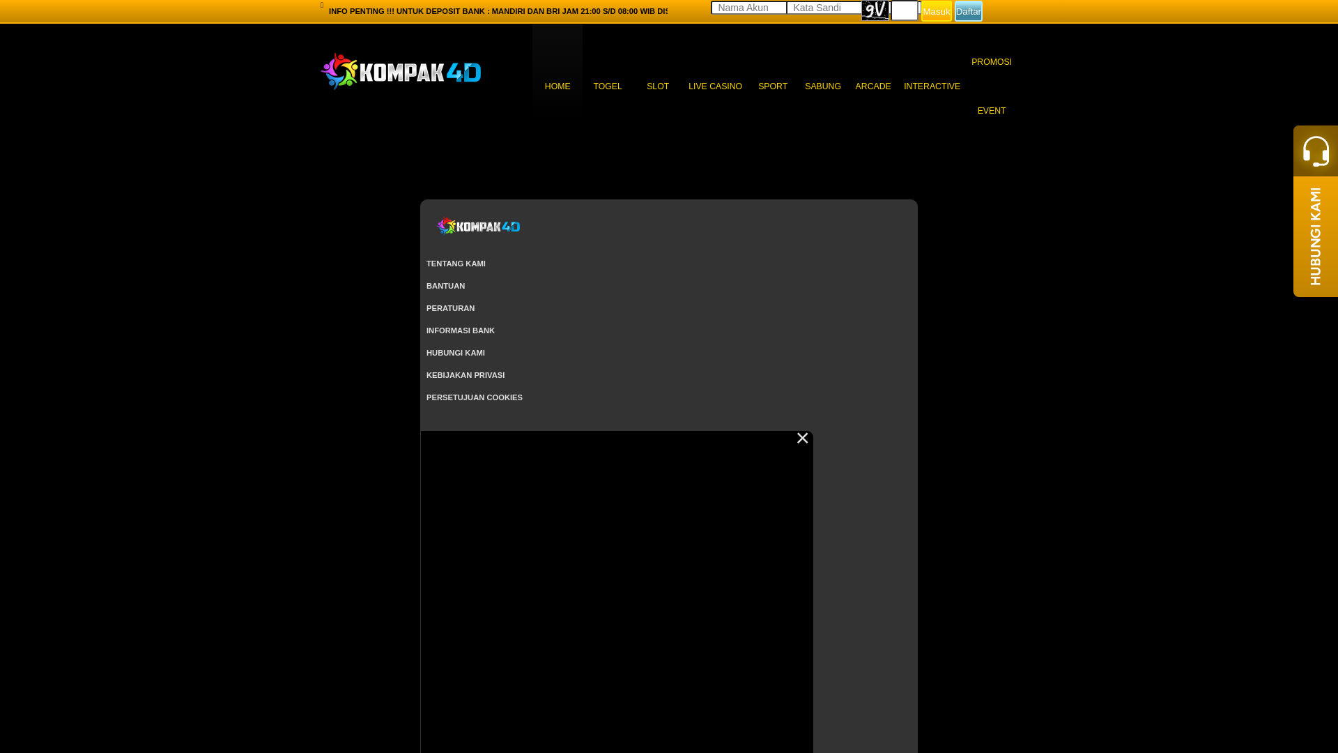 website screenshot of https://kompak4dclick.com/