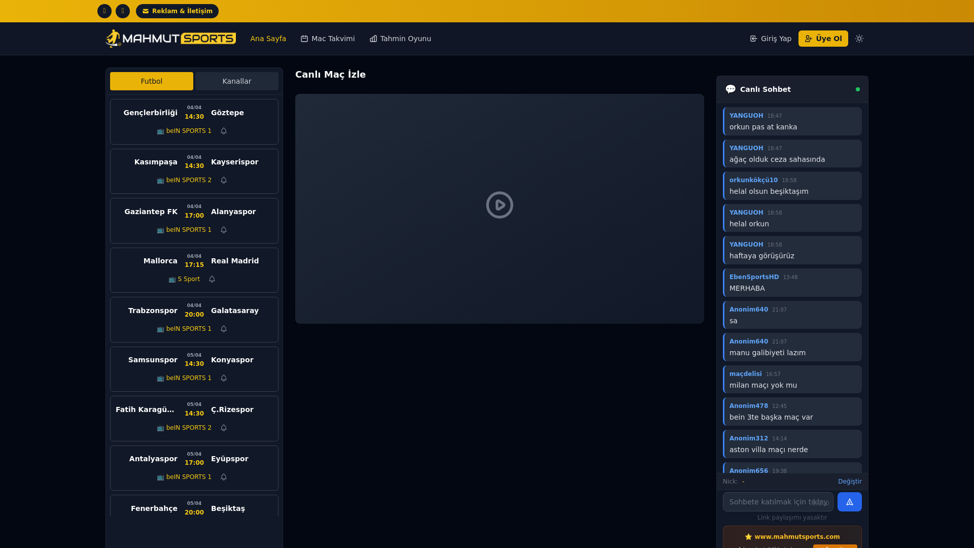 website screenshot of https://mahmutsports120.cfd