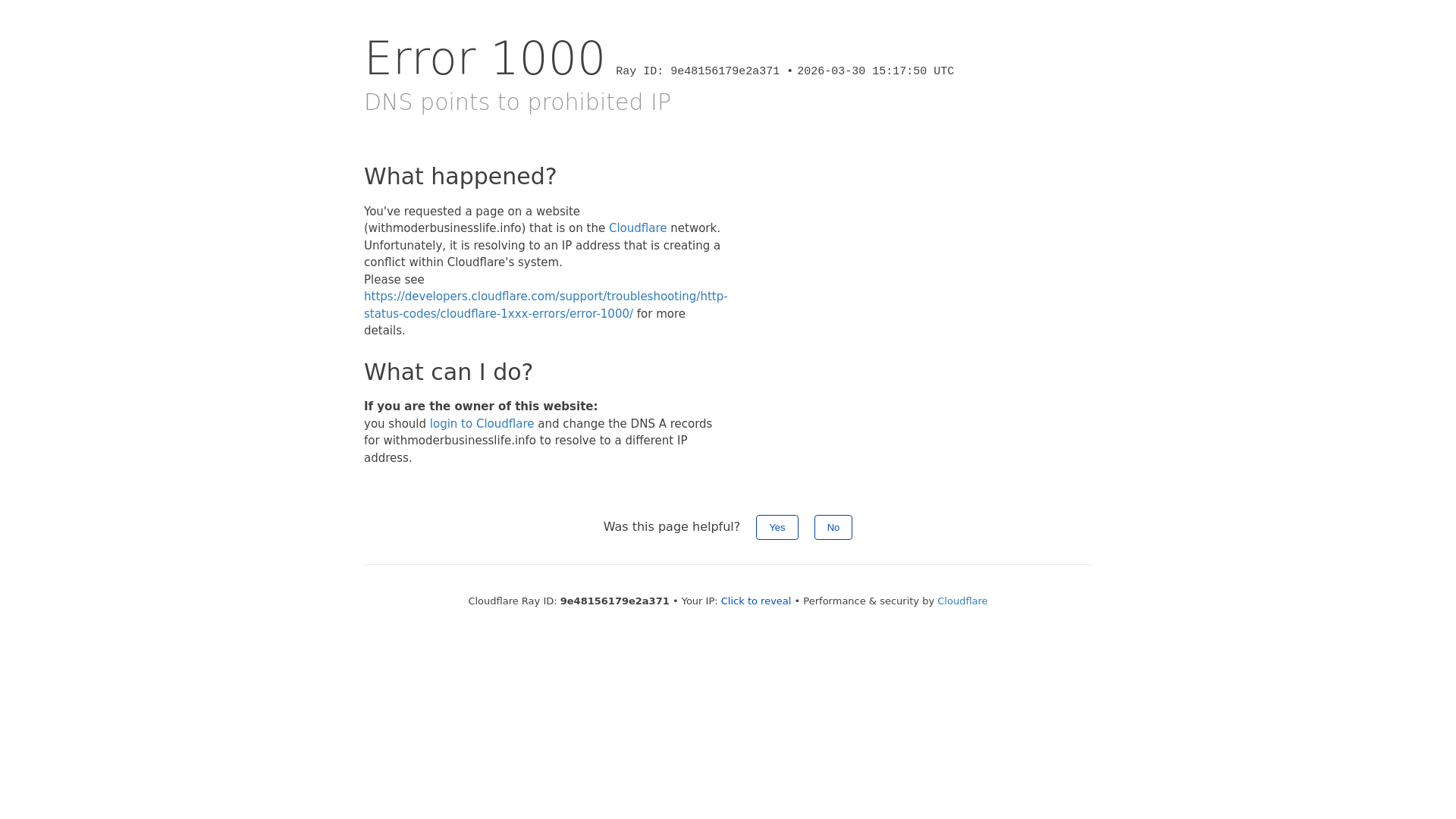website screenshot of https://withmoderbusinesslife.info