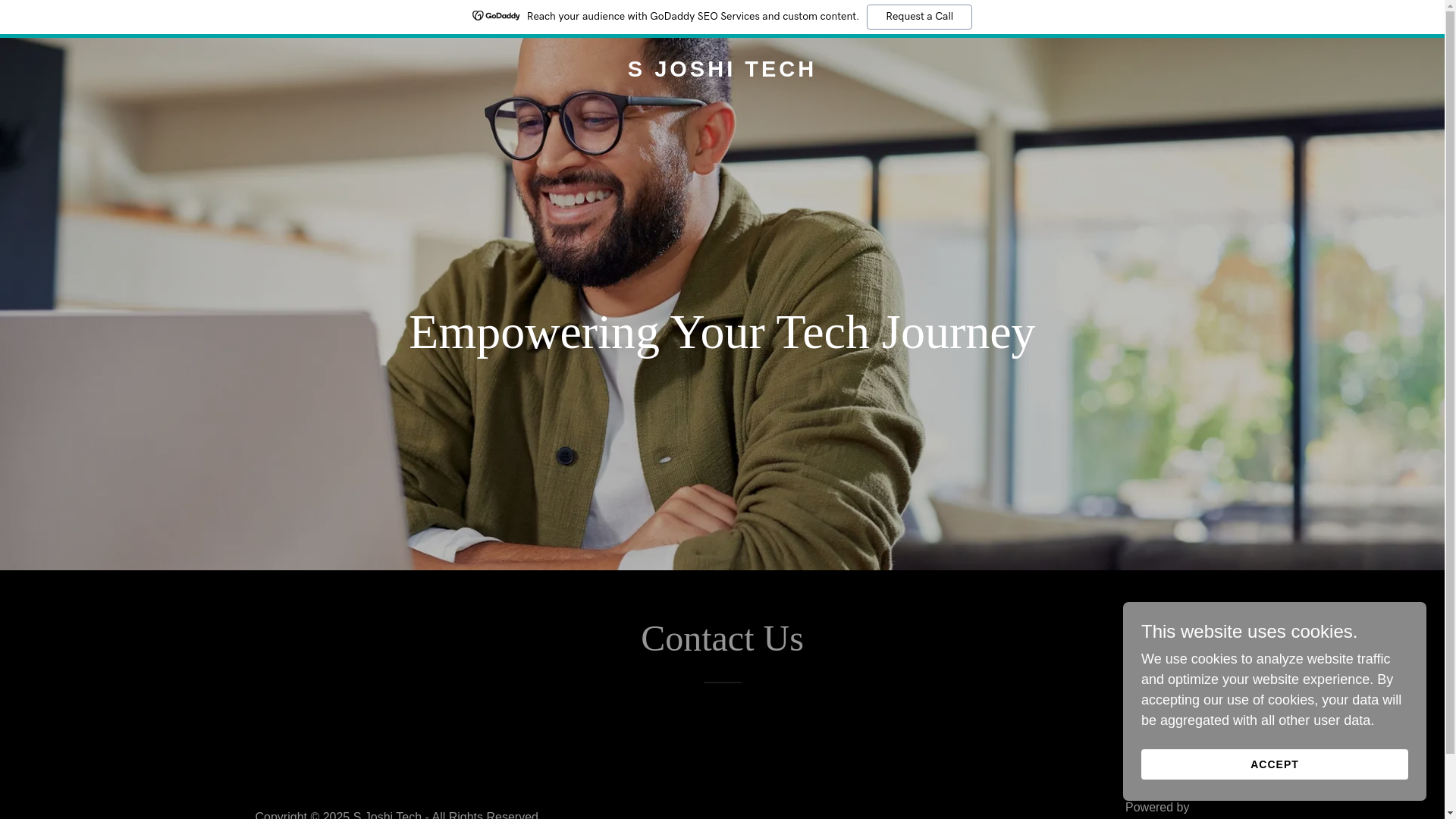 website screenshot of https://sjoshitech.xyz/