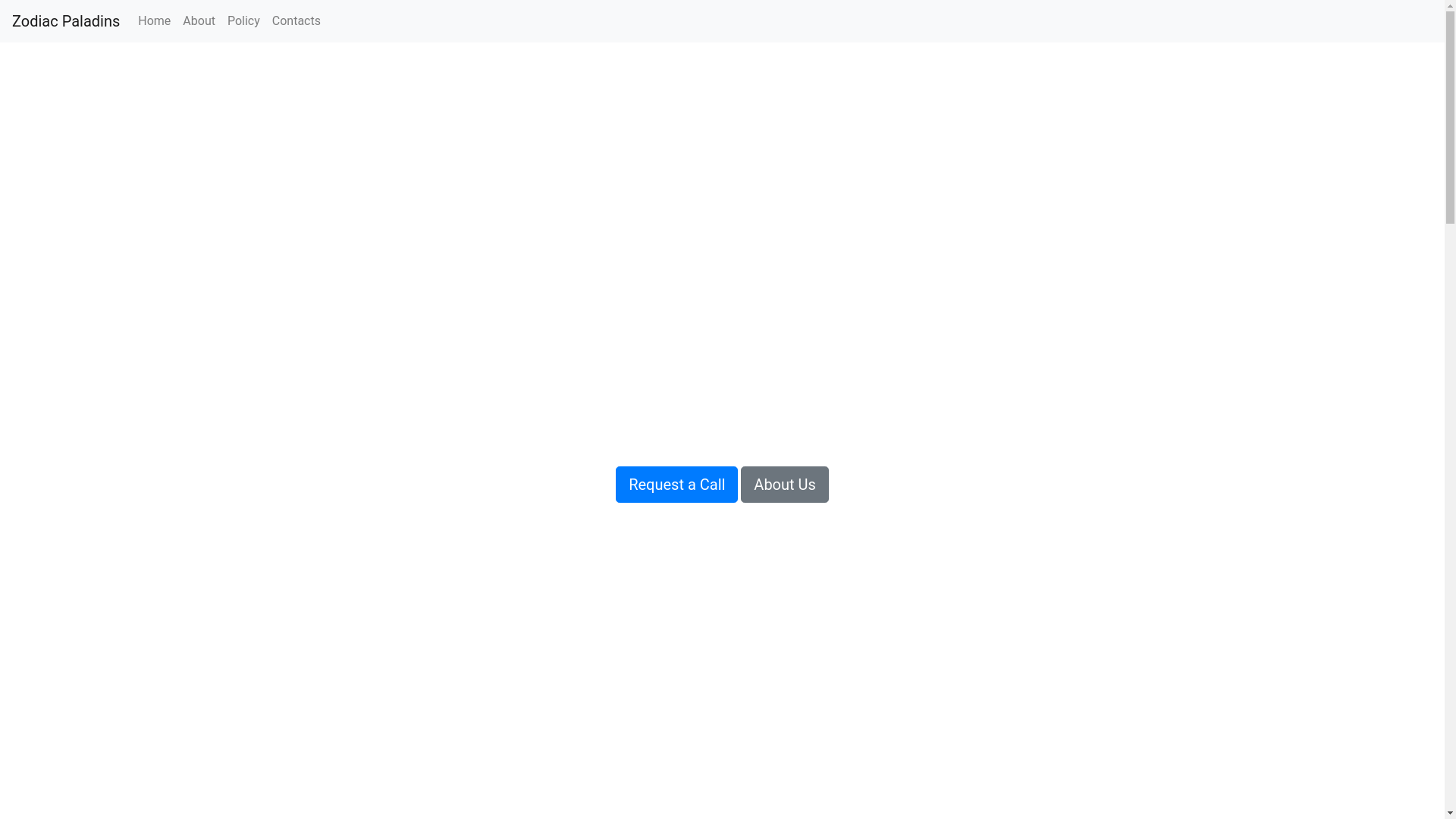 website screenshot of https://zodiacpaladins.com/