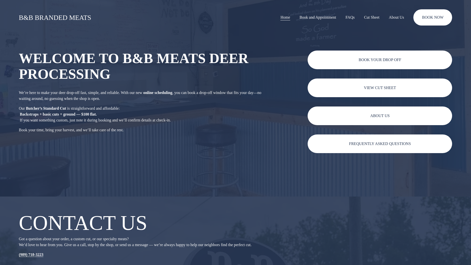 website screenshot of https://bookwildcuts.com/