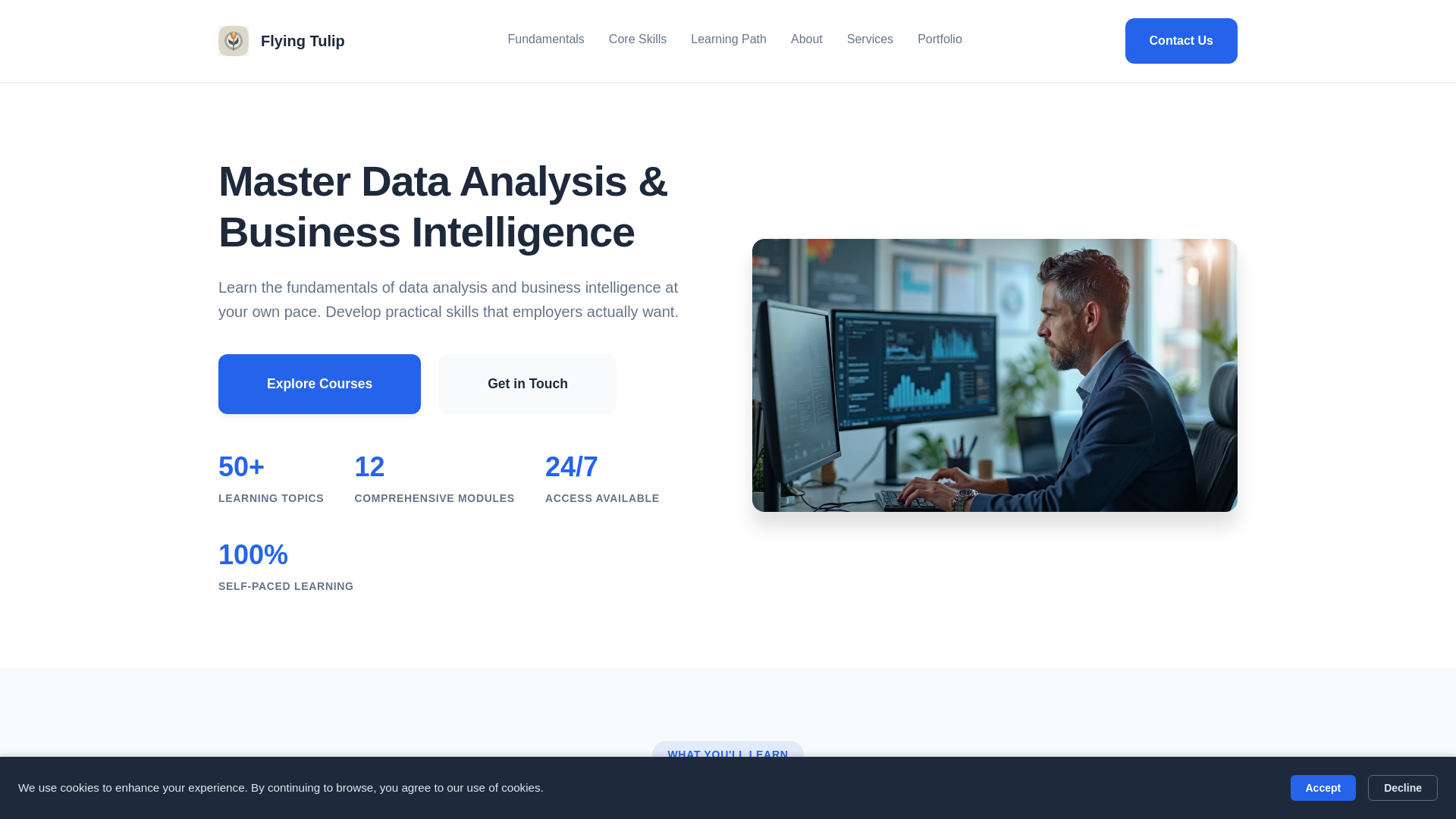 website screenshot of https://flyipningtulip.com/
