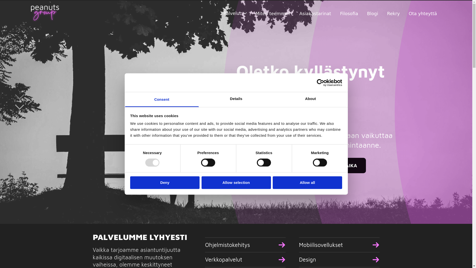 website screenshot of https://peanuts-site.pages.dev/