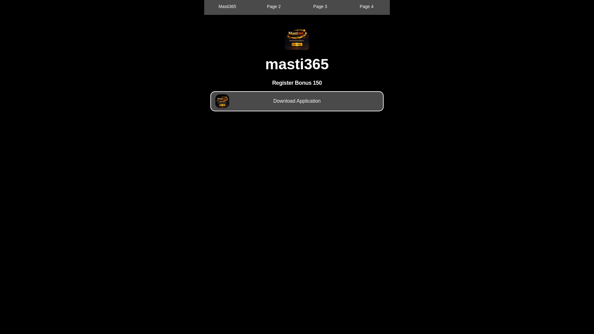 website screenshot of https://masti3650.com