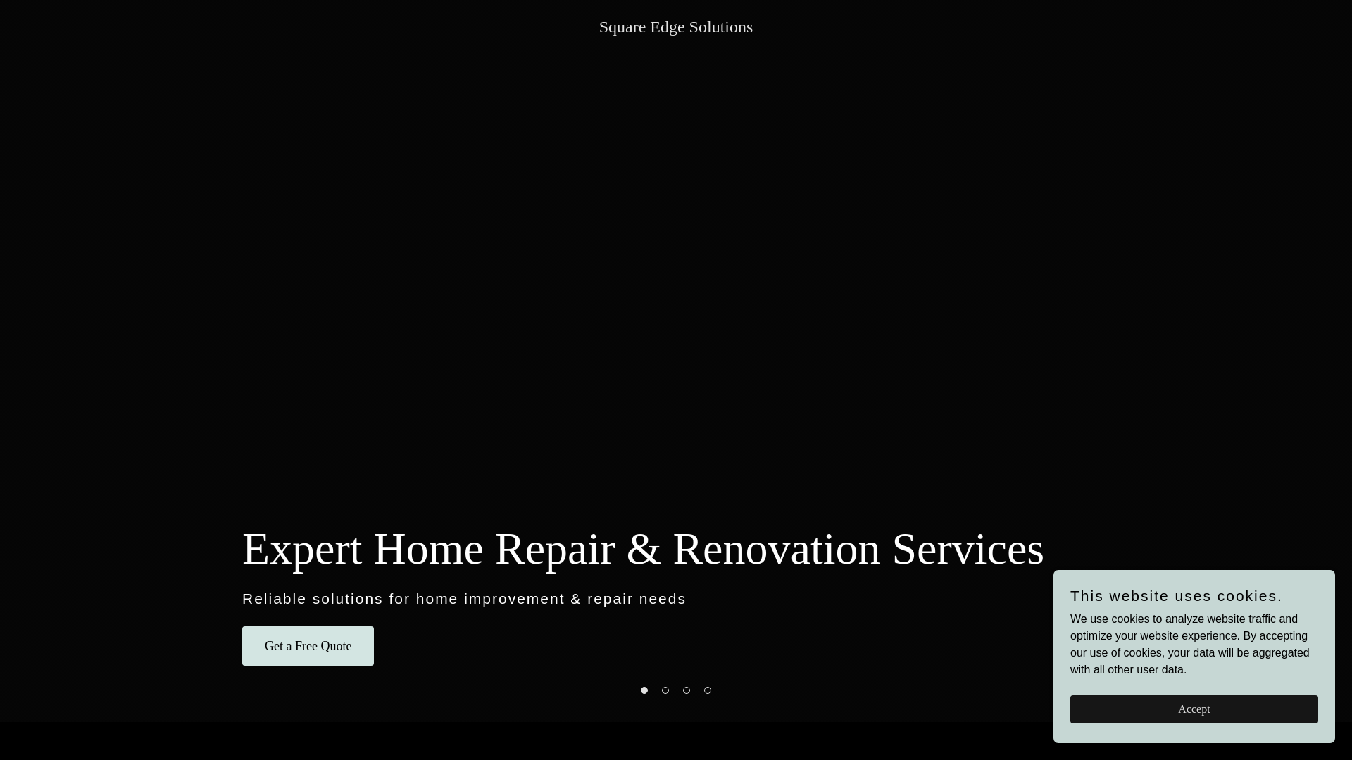website screenshot of https://squareedgesolutions.net