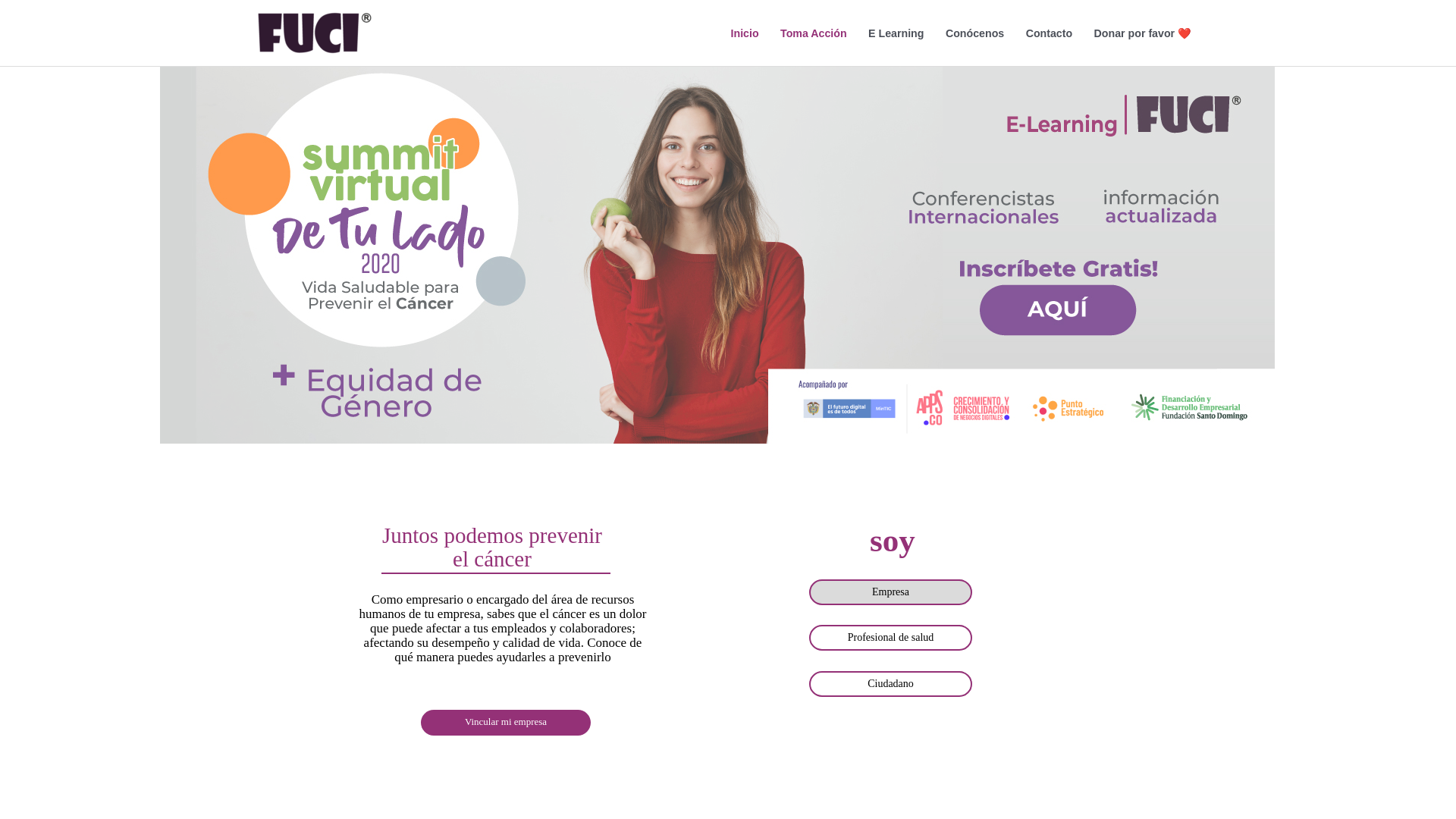 website screenshot of https://funducci.org