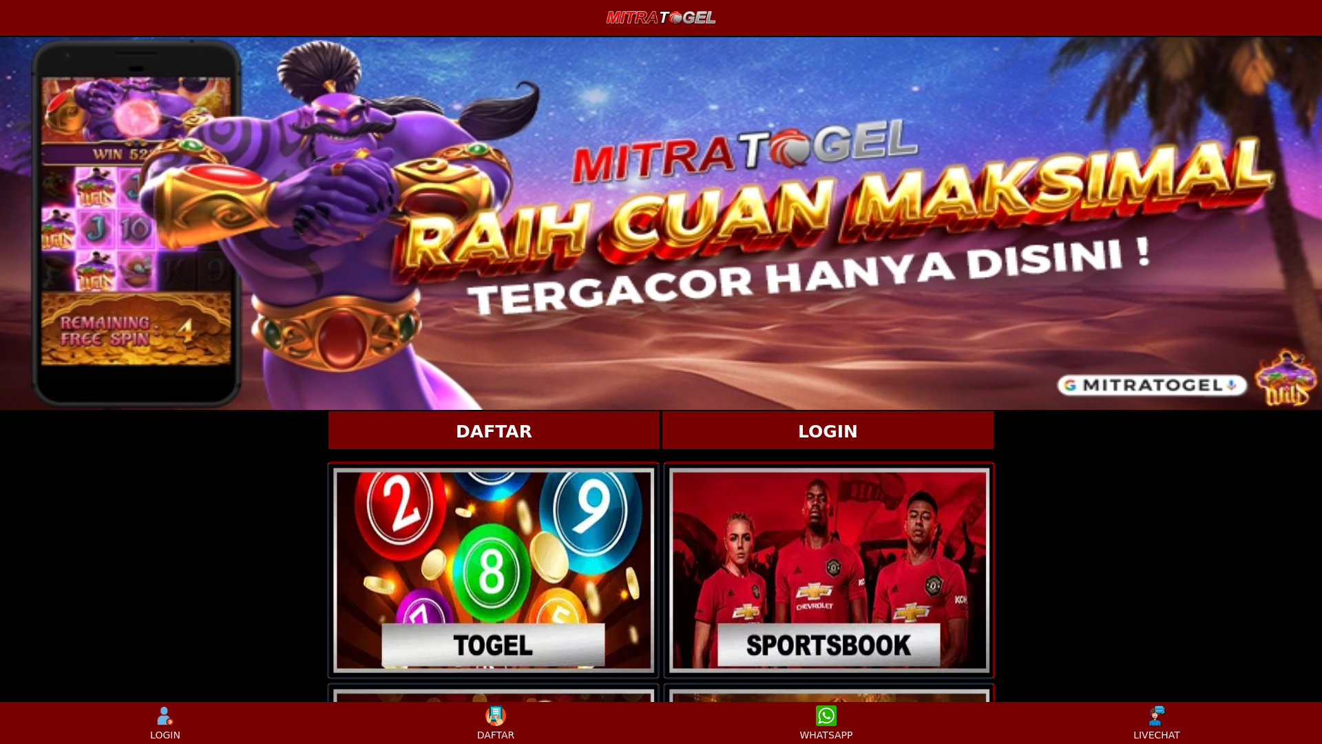 website screenshot of https://orgikotapasarwajo.pages.dev/