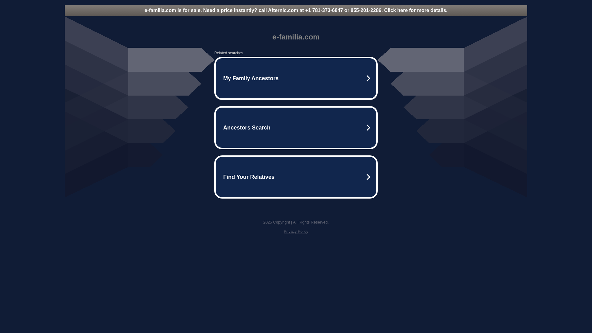 website screenshot of https://staging.e-familia.com/