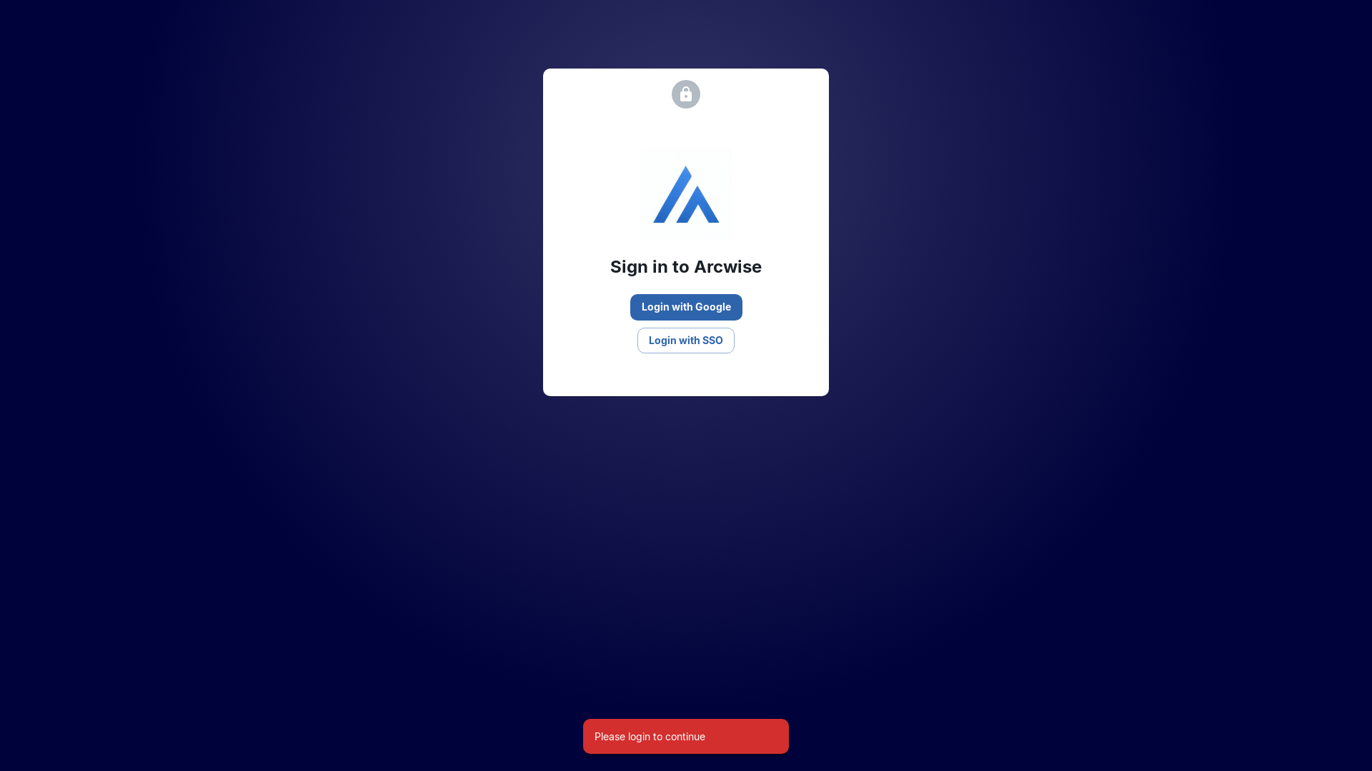 website screenshot of https://arcwise-admin.pages.dev/