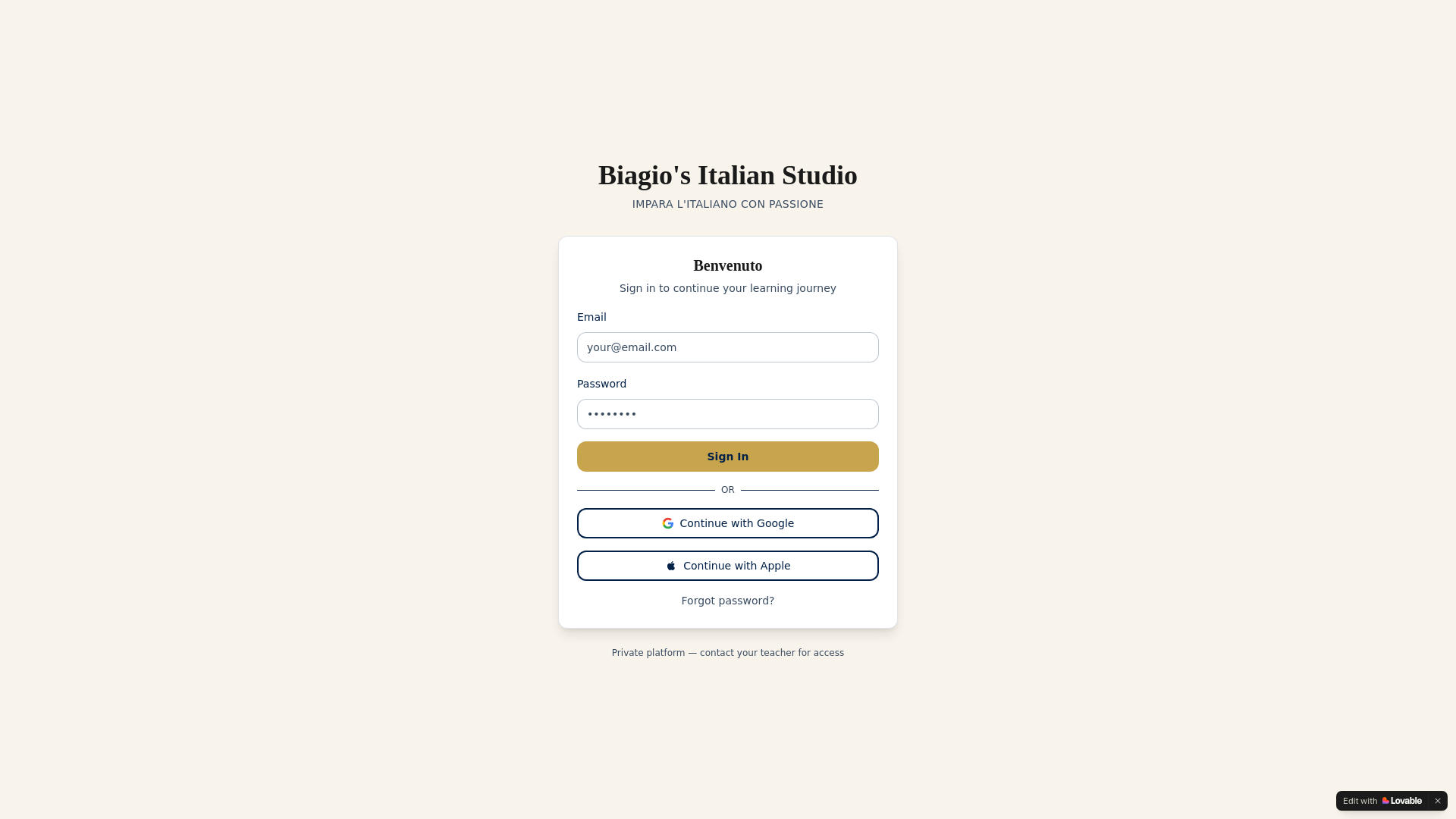 website screenshot of https://biagiocastaldo.com/