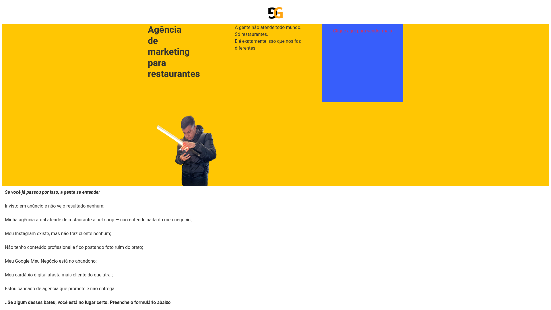 website screenshot of https://gulamarketing.com.br