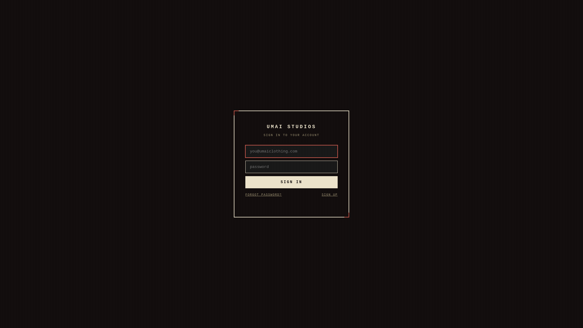 website screenshot of https://umai-studios.pages.dev/