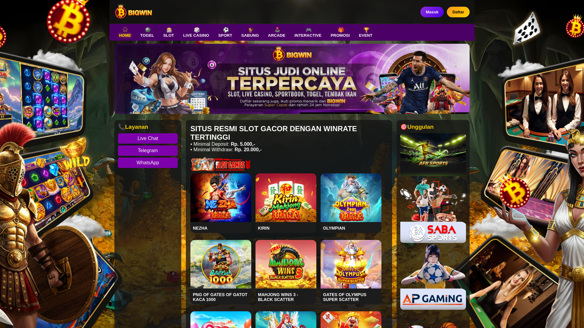 website screenshot of https://tuan-besar.pages.dev/