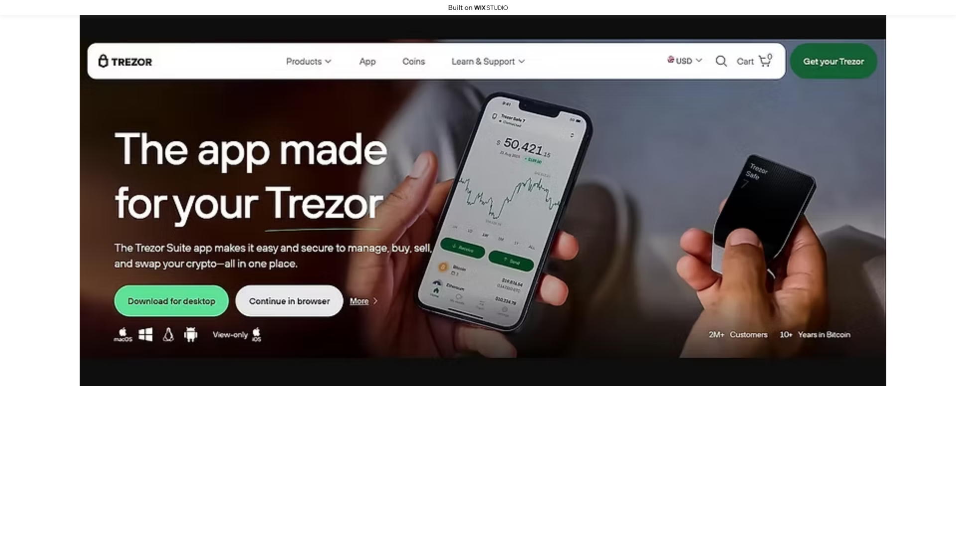 website screenshot of https://trexosuite.wixstudio.com/us-en