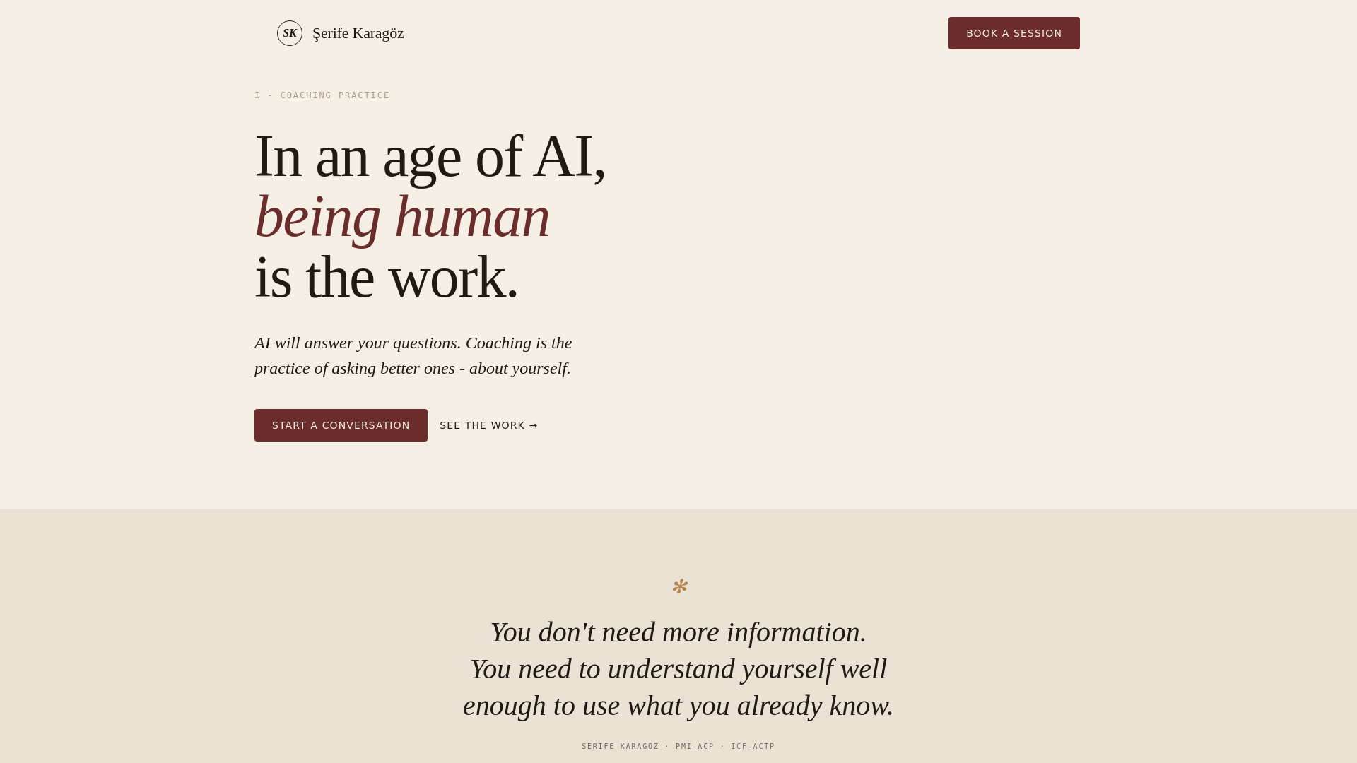 website screenshot of https://serife-karagoz.pages.dev/