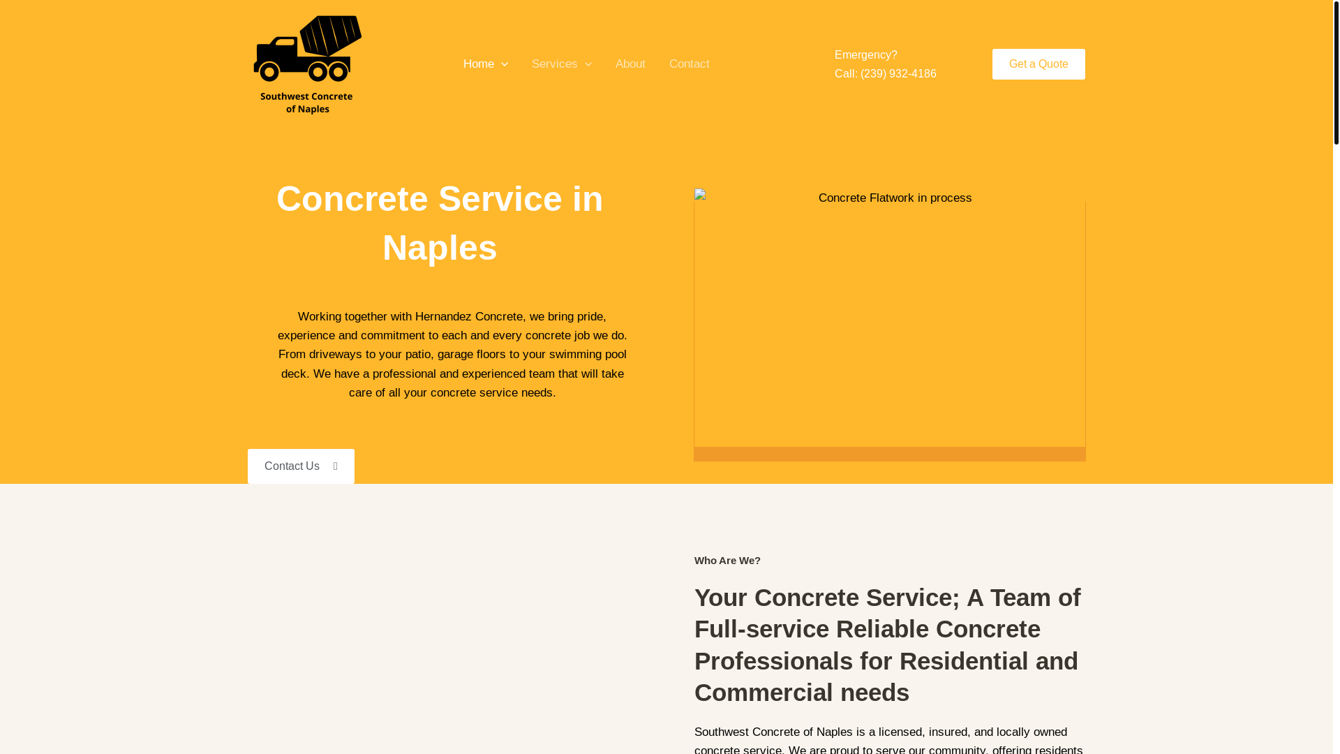 website screenshot of https://upstatecustomconcrete.com/