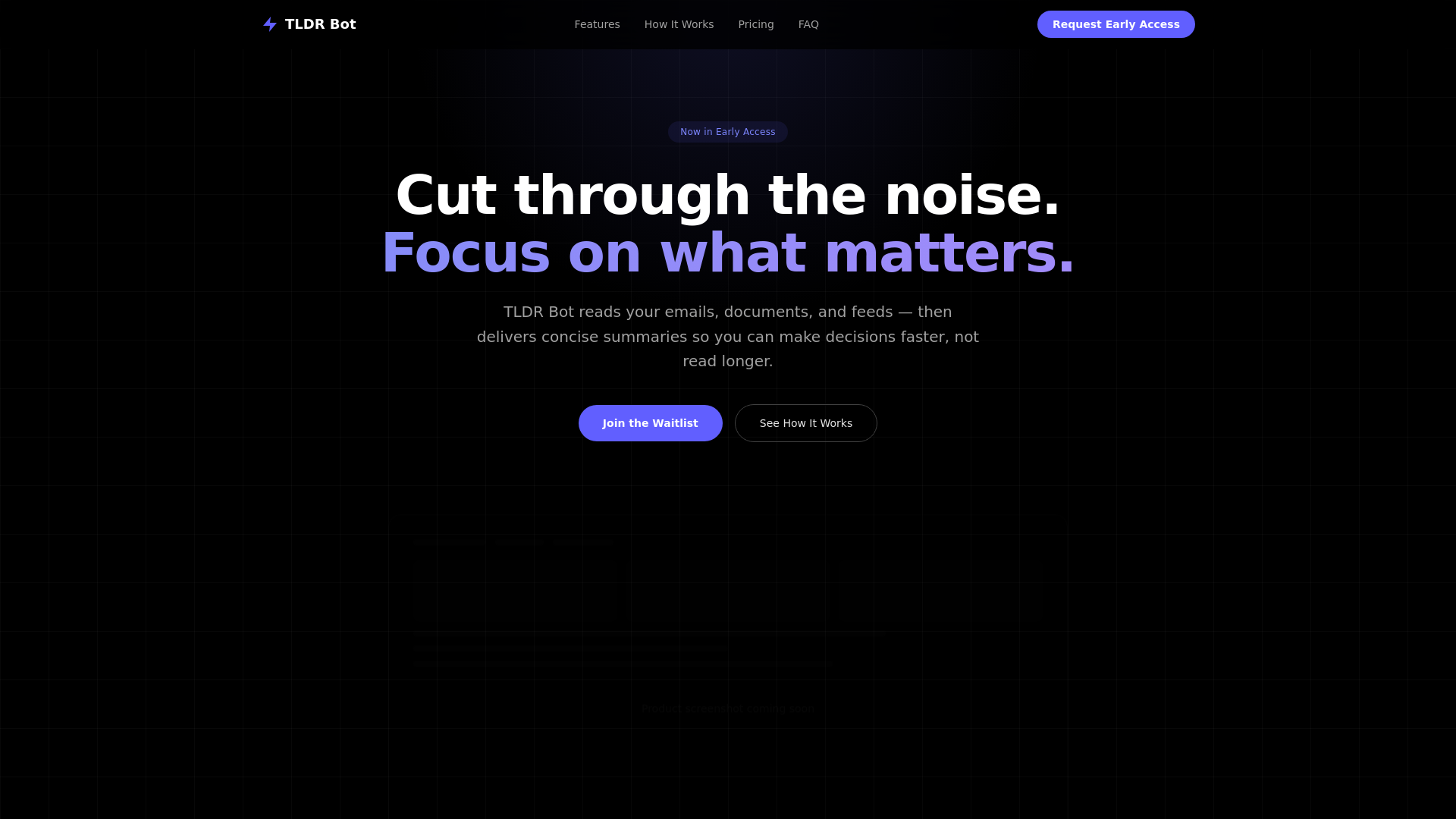 website screenshot of https://static-tldrbot-site.pages.dev/