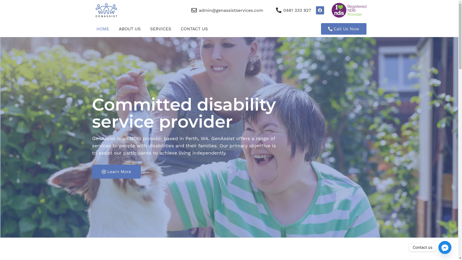website screenshot of https://genassistservices.com/