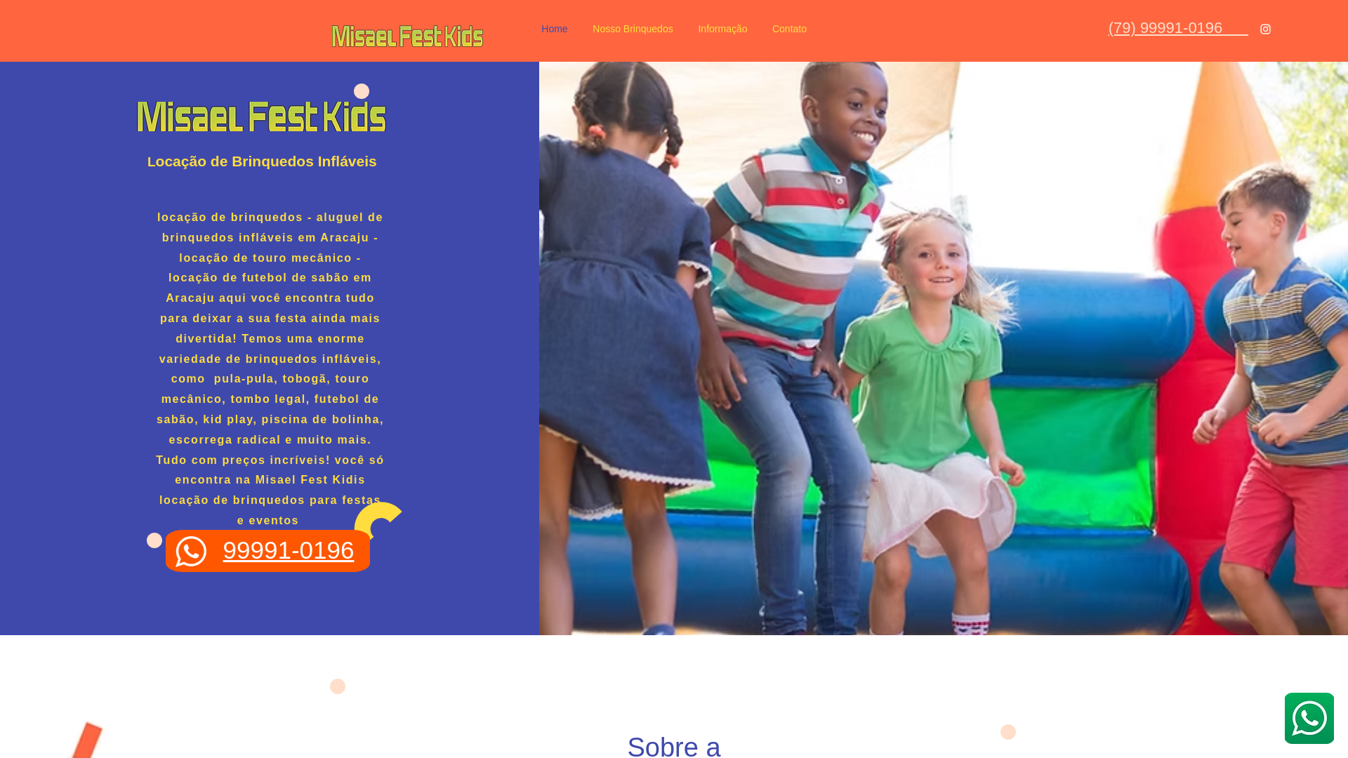 website screenshot of https://misaelfestkids.org/