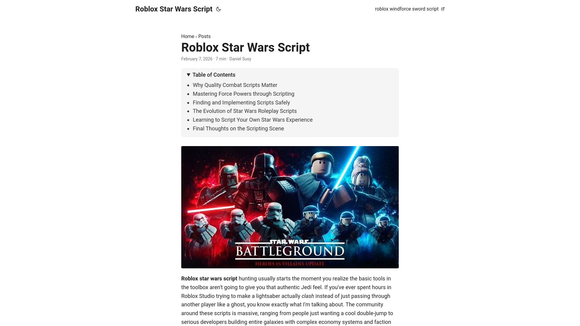 website screenshot of https://robloxstarwarsscript.pages.dev/