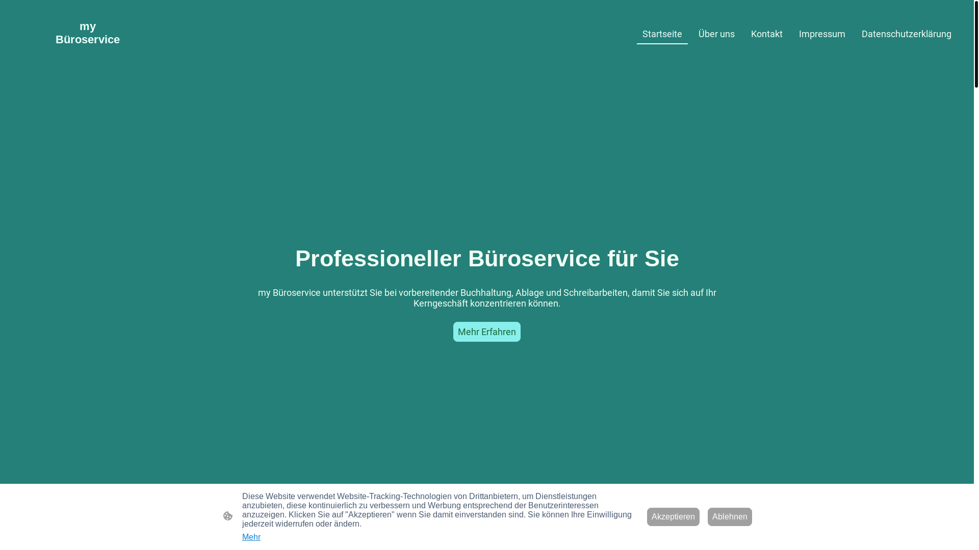website screenshot of https://mybueroservice.com/