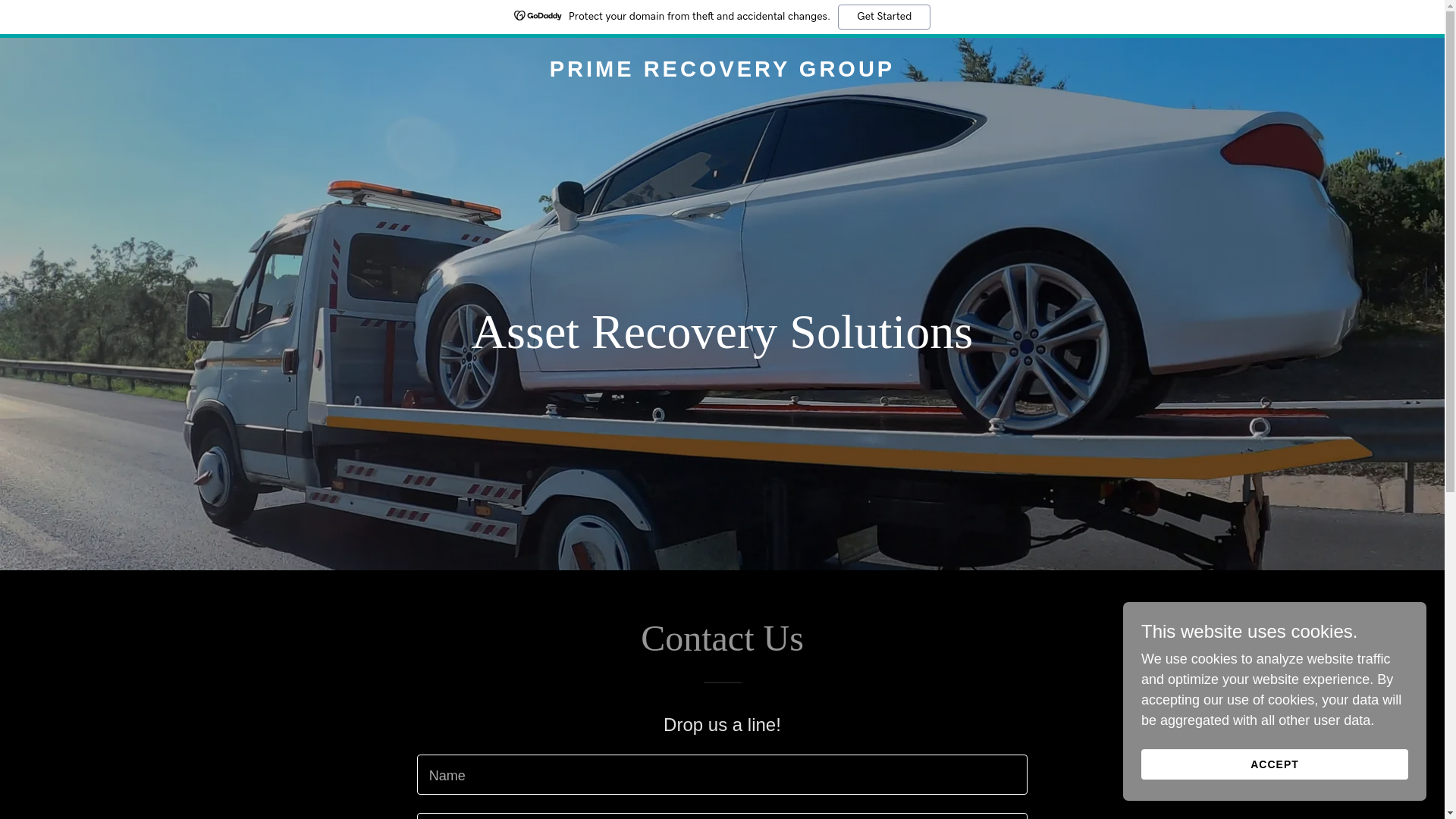 website screenshot of https://primerecoverygrp.com/