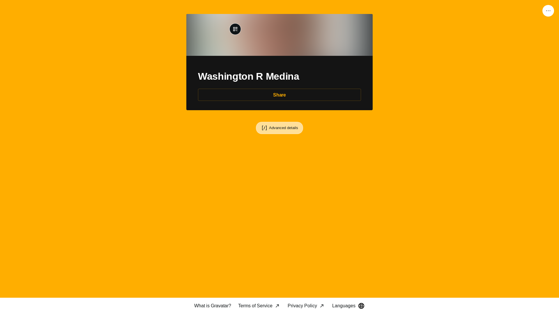website screenshot of https://washingtonrmedina.place/