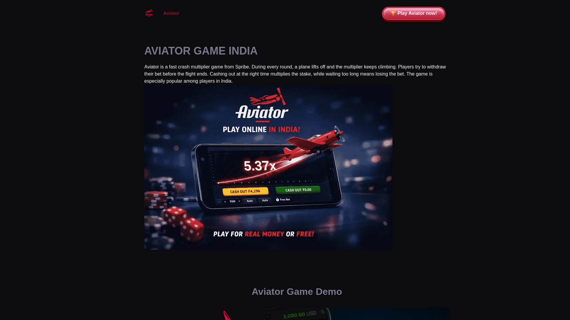 website screenshot of https://official-game-india-aviator-ink.pages.dev/