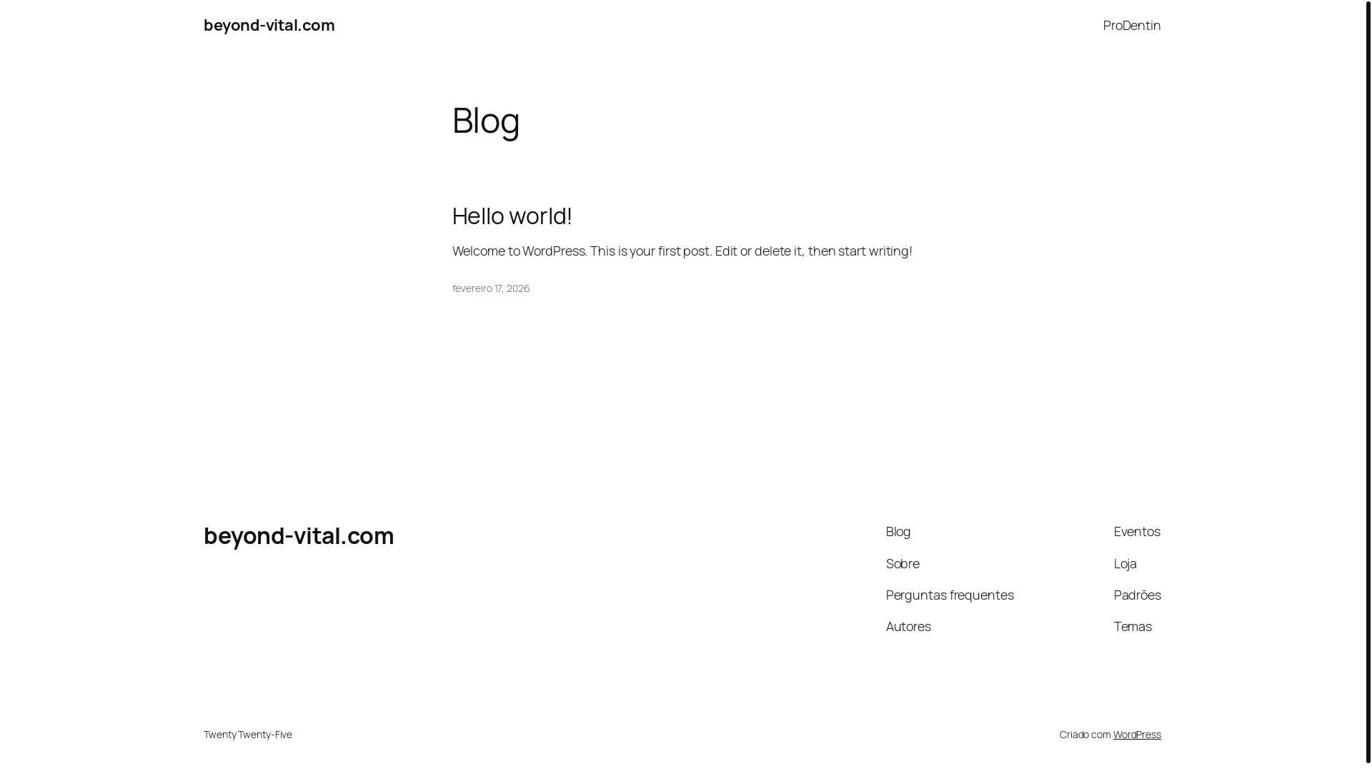 website screenshot of https://beyond-vital.com/
