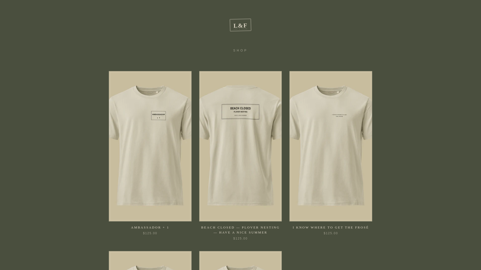 website screenshot of https://lostfoundlabel.com/