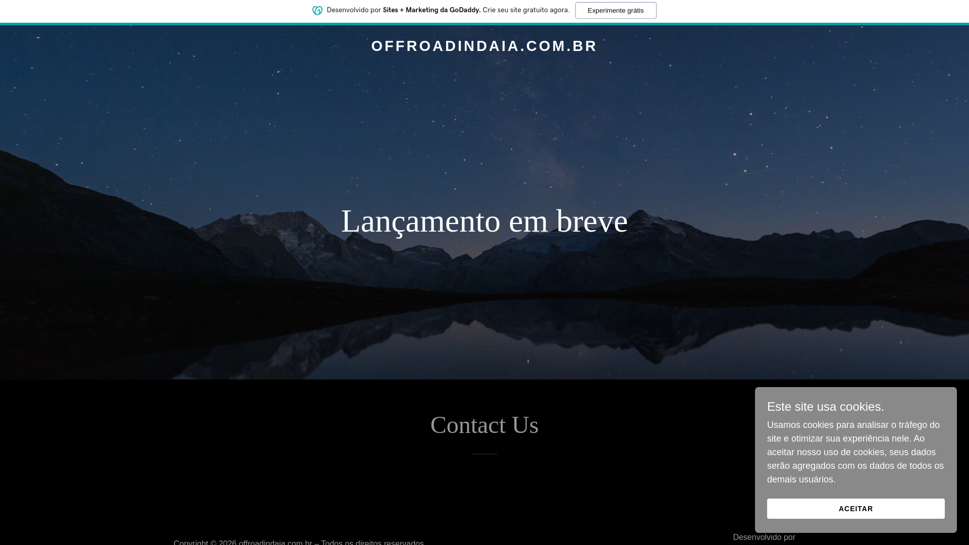 website screenshot of https://offroadindaia.com.br/
