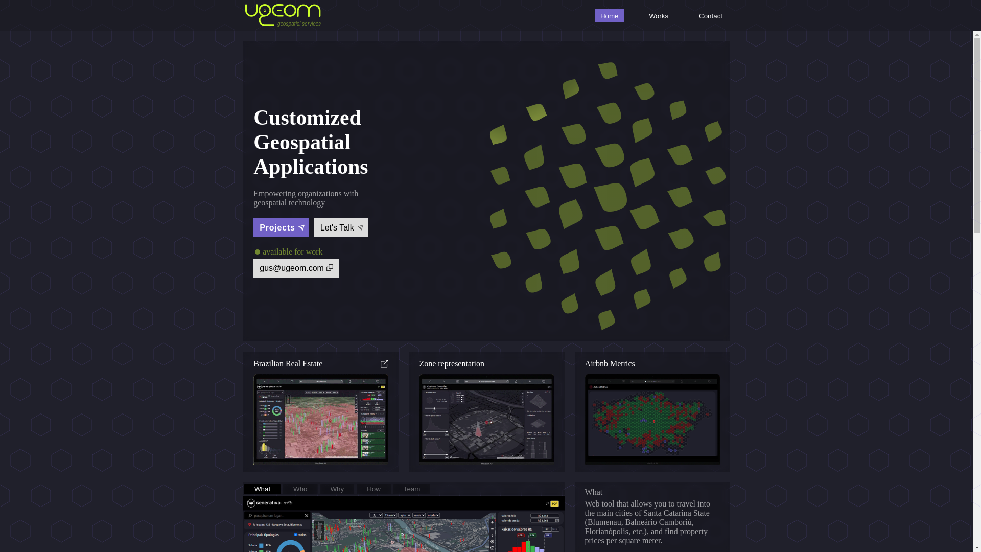 website screenshot of https://urbangeometry.xyz/