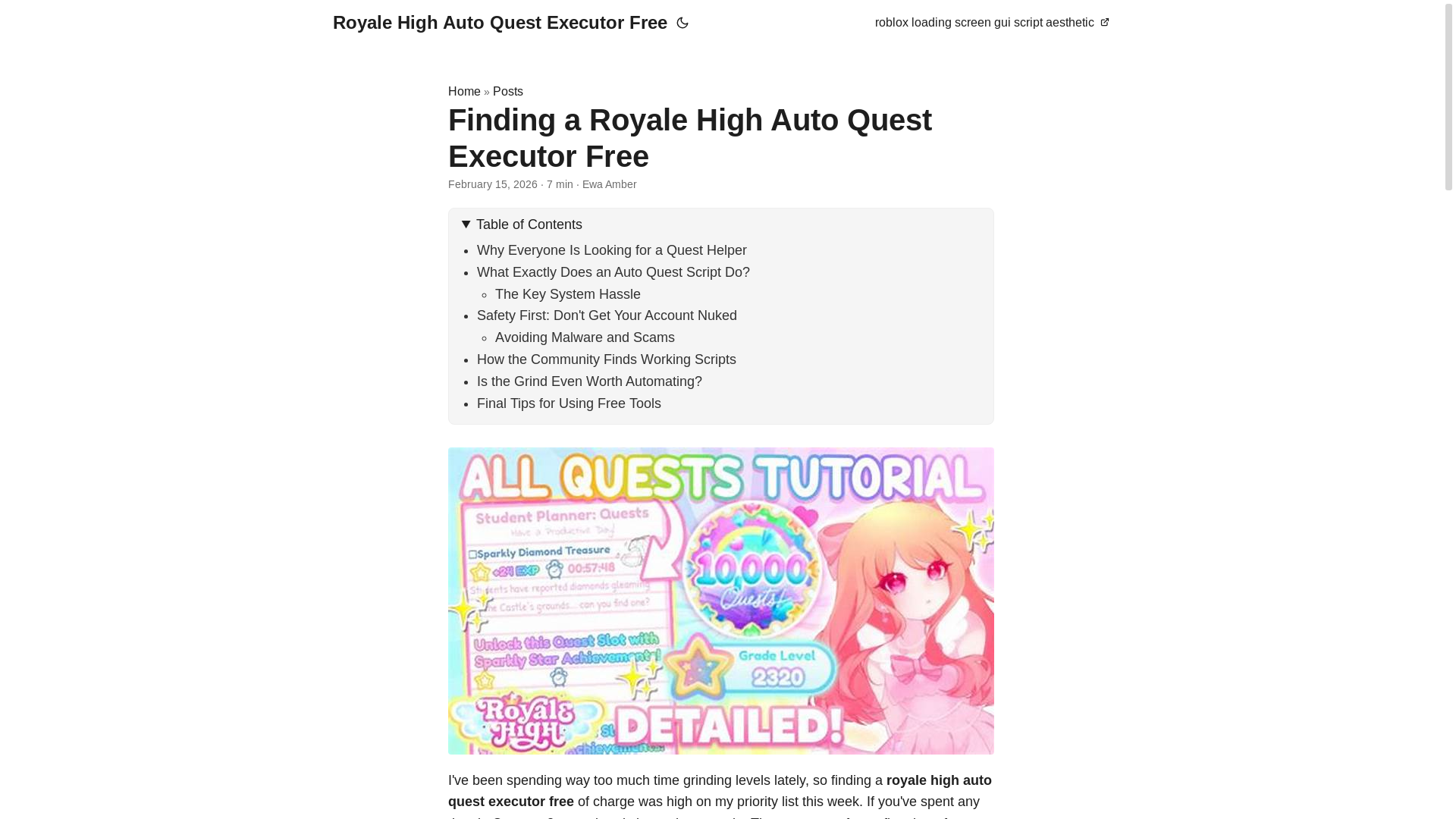 website screenshot of https://royale-high-auto-quest-executor-free.pages.dev/
