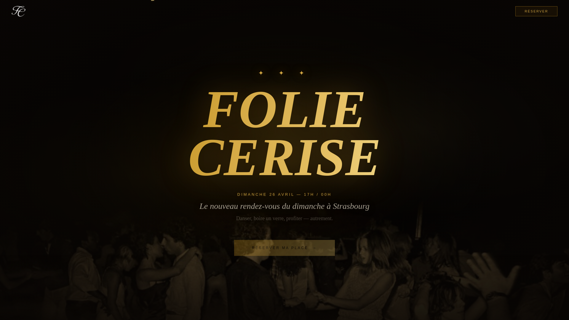 website screenshot of https://foliecerise.com/